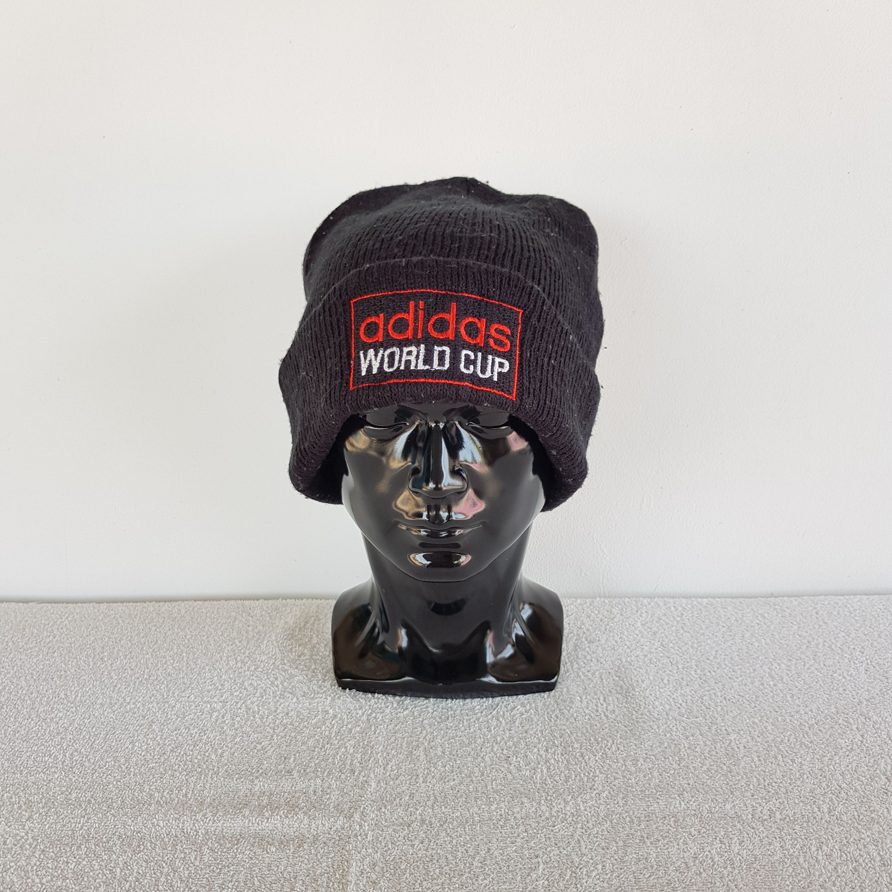 Adidas Vintage Adidas Worldcup Beanie 90s Knit Snow Caps Hats Size ONE SIZE - 2 Thumbnail