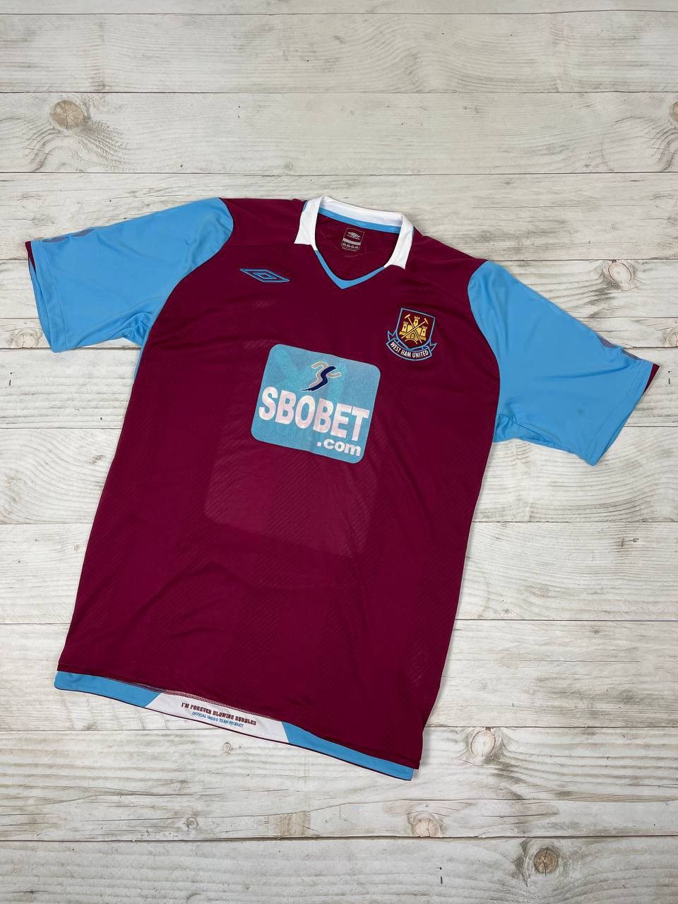 Umbro Umbro West Ham United 2008 2009 Home Shirt Soccer Jersey Size US XXL / EU 58 / 5 - 1 Thumbnail
