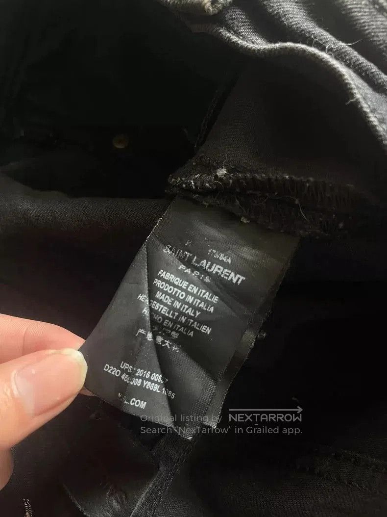 Saint Laurent Paris Saint Laurent Distressed Denim Jeans . Size US 31 - 6 Thumbnail