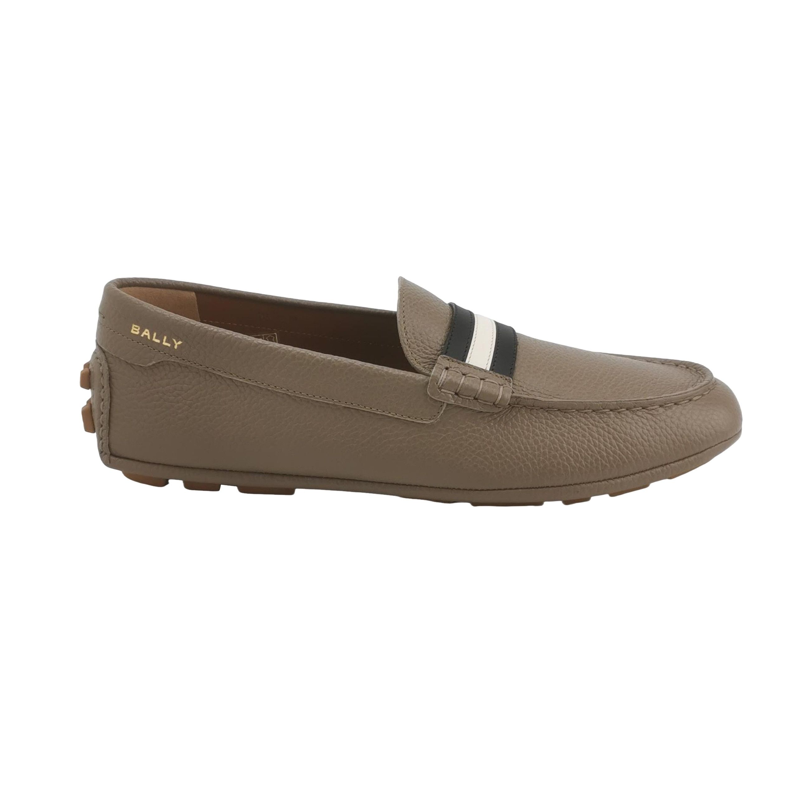 Bally Bally Grained Leather Striped Loafers Size 41.5 Size US 8 / EU 41 - 1 Thumbnail