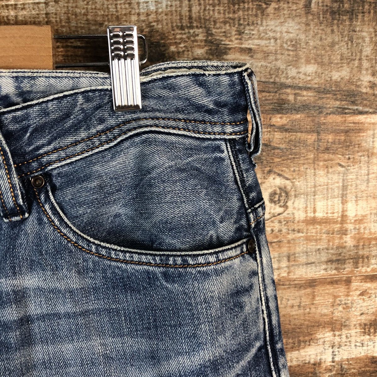 Diesel DL Diesel Industries Blue Distressed Denim Pants #C157 Size US 31 - 8 Thumbnail