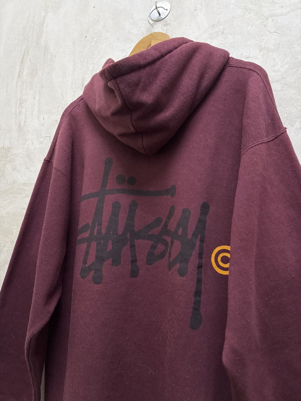 Stussy Vintage 90s Faded Stussy Signature Hoodie Size US L / EU 52-54 / 3 - 3 Thumbnail