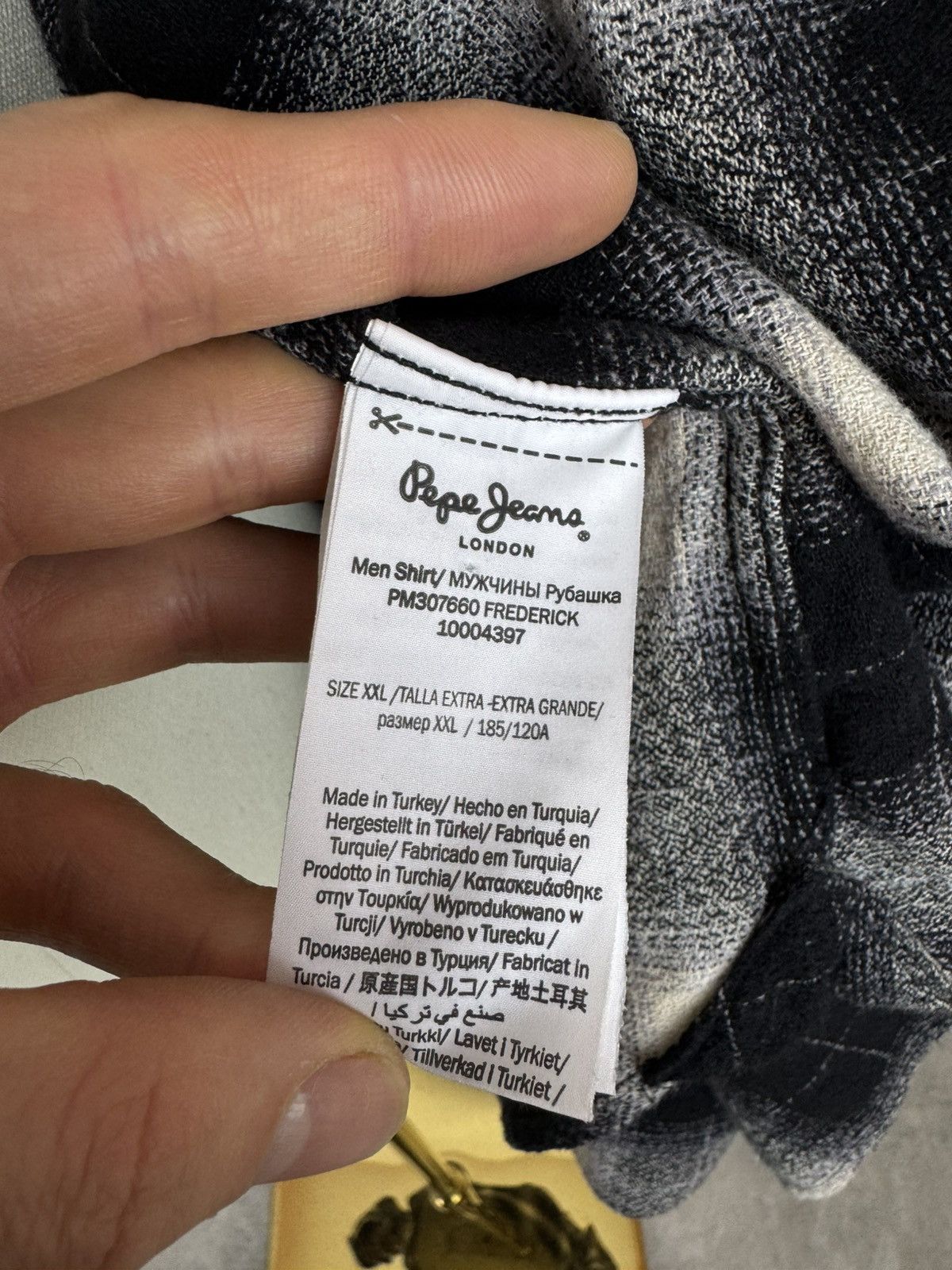 Pepe Jeans Pepe Jeans Plaid flannel shirt long sleeve Checkered Size US XXL / EU 58 / 5 - 8 Thumbnail