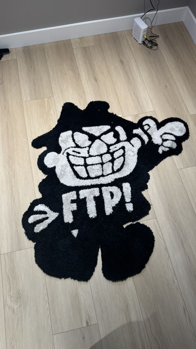 Fuck The Population FTP Boris Rug Size ONE SIZE - 1 Thumbnail