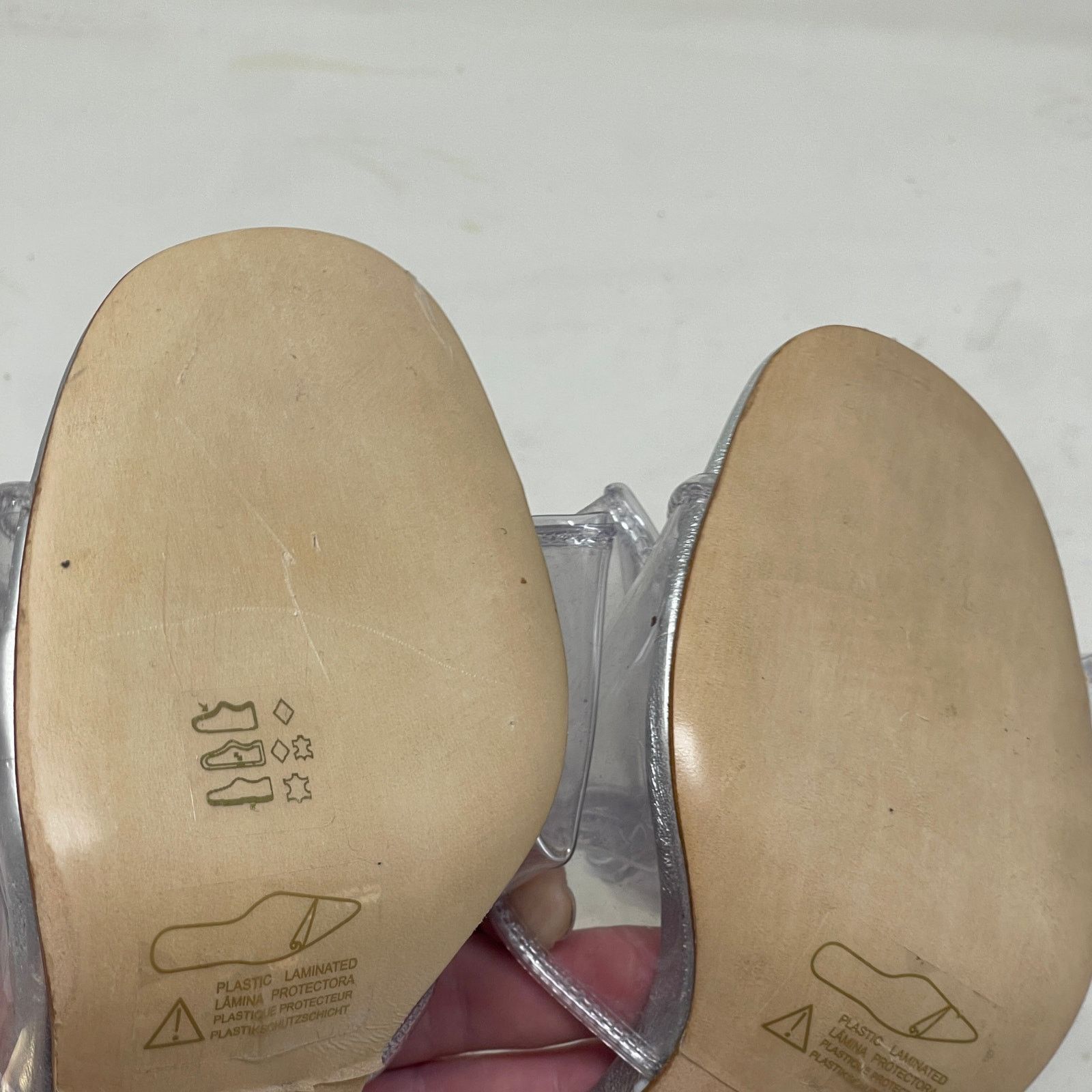 Other New Larroude The Mariah Clear Vinyl Bow Sandals Heels Sz 7 Size US 7 / IT 37 - 8 Thumbnail