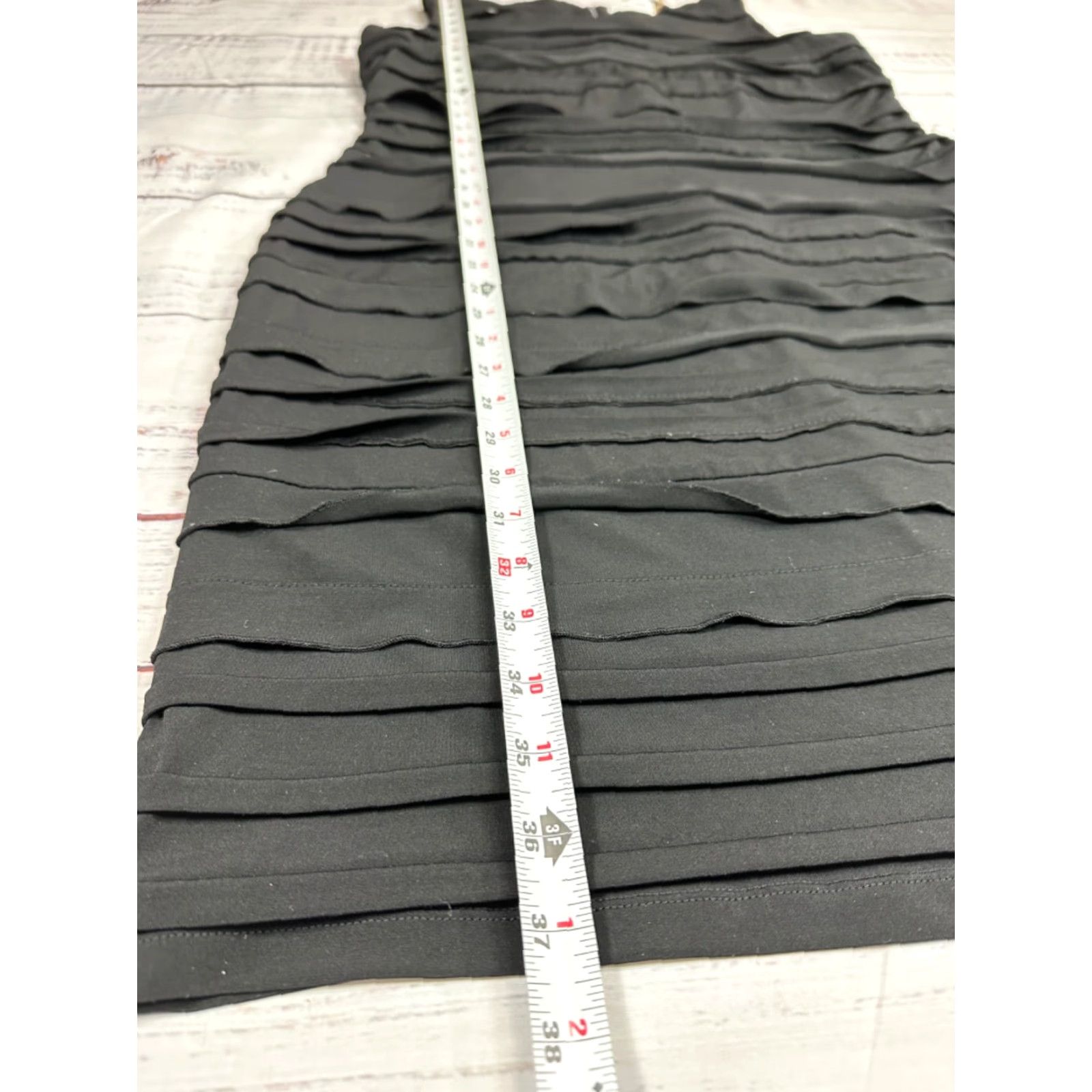 Calvin Klein Calvin Klein Womens Dress Size 14 Black Knee Length Back Zipper Sheath Size XL / US 12-14 / IT 48-50 - 2 Thumbnail