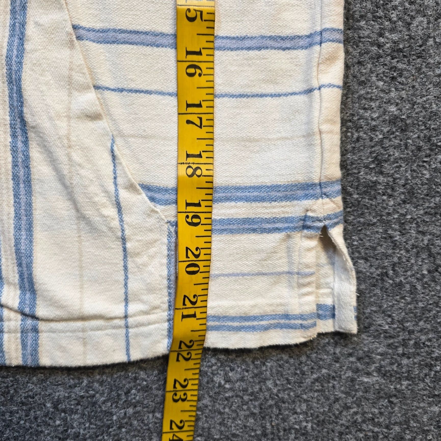 Roots Roots Hoodie Womens Medium White Blue Stripe Pullover Knit Long Sleeve Casual Sporty Womens Size M / US 6-8 / IT 42-44 - 6 Thumbnail