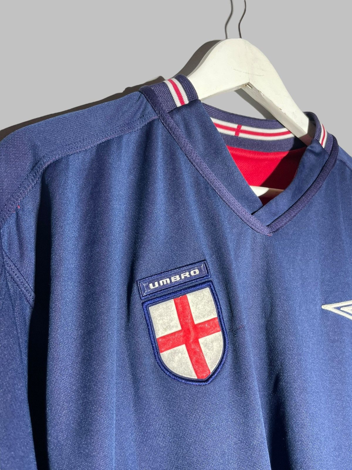 Umbro × Vintage England Umbro 2002 Reversible Vintage Football Shirt Size US XL / EU 56 / 4 - 11 Thumbnail