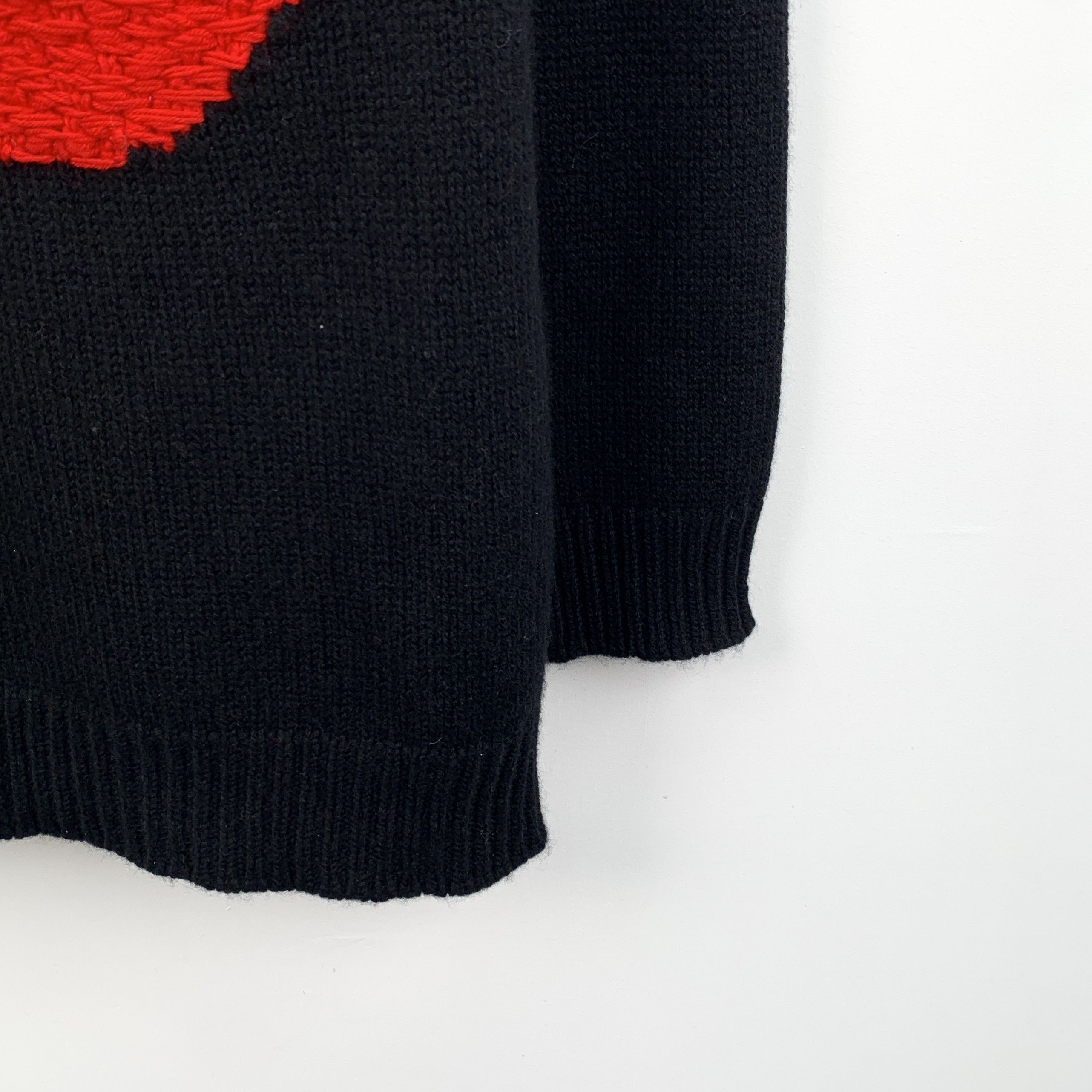 Celine Celine Black Wool Intarsia Sweater (XS) Size XS / US 0-2 / IT 36-38 - 5 Thumbnail