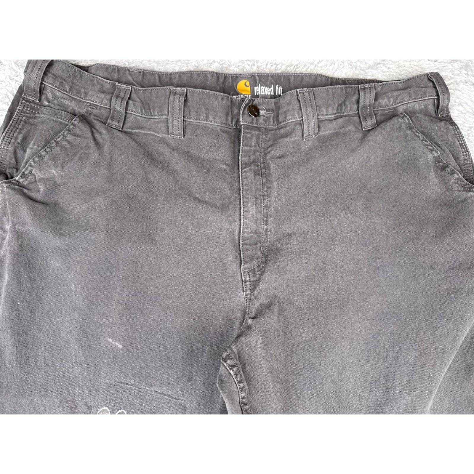 Carhartt Carhartt Pants 46x30 Gray Rugged Flex Rigby Dungaree Carpenter Relaxed Fit Mens Size US 30 / EU 46 - 4 Thumbnail