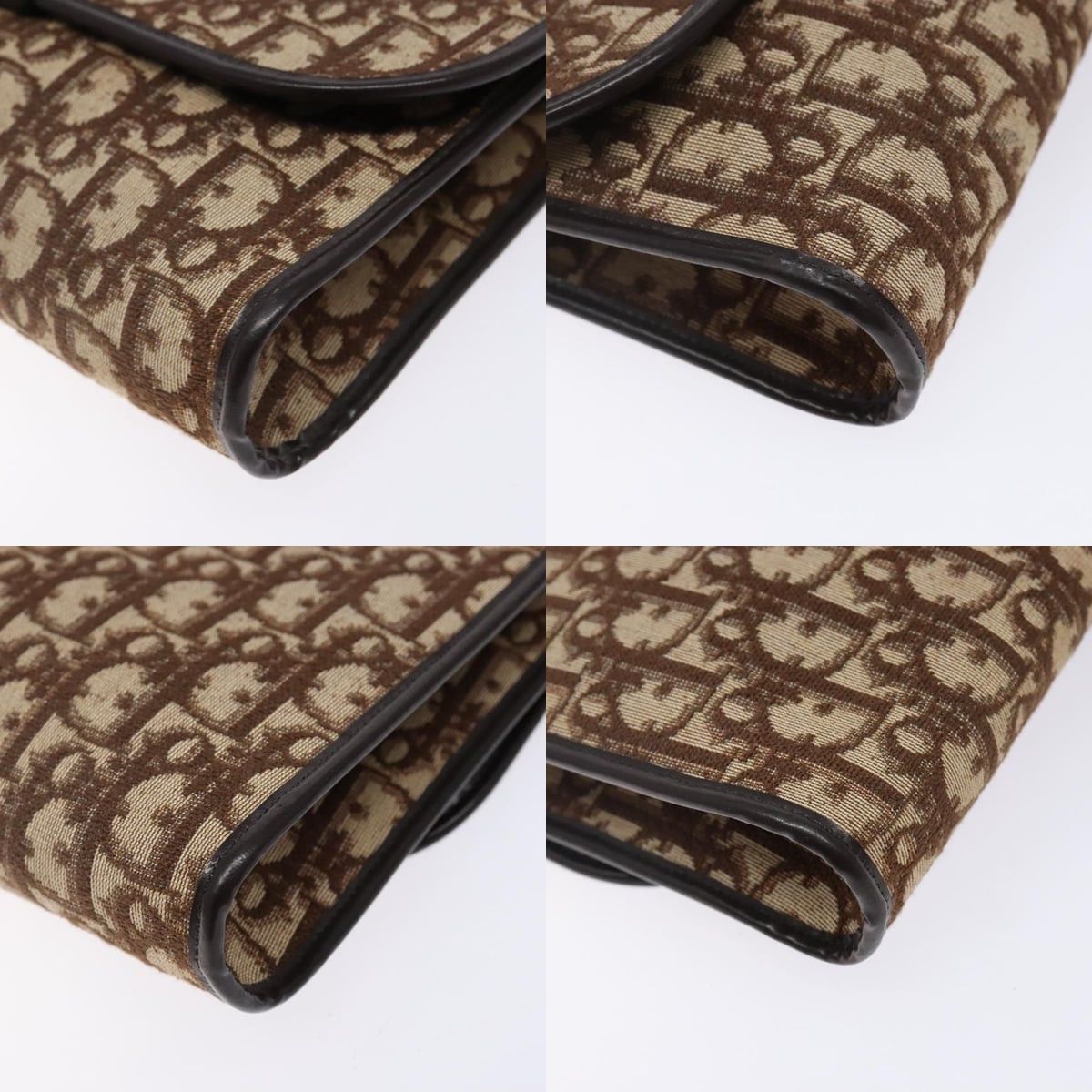 Dior DIOR Trotter Canvas Shoulder Bag Brown Gold Size ONE SIZE - 10 Thumbnail