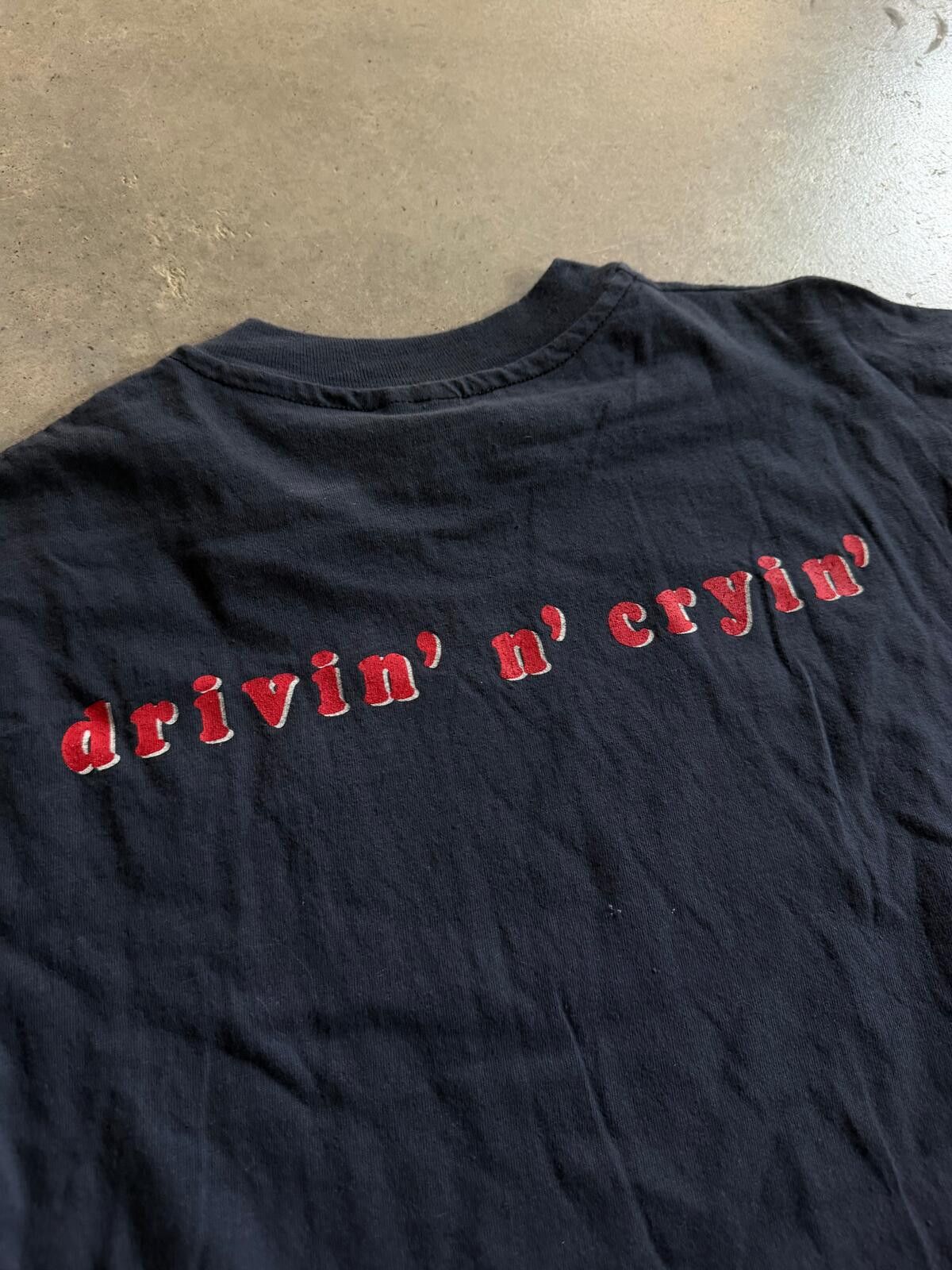 Hanes VTG Drivin & Cryin Straight To Hell Tee Sz M Size US M / EU 48-50 / 2 - 4 Thumbnail
