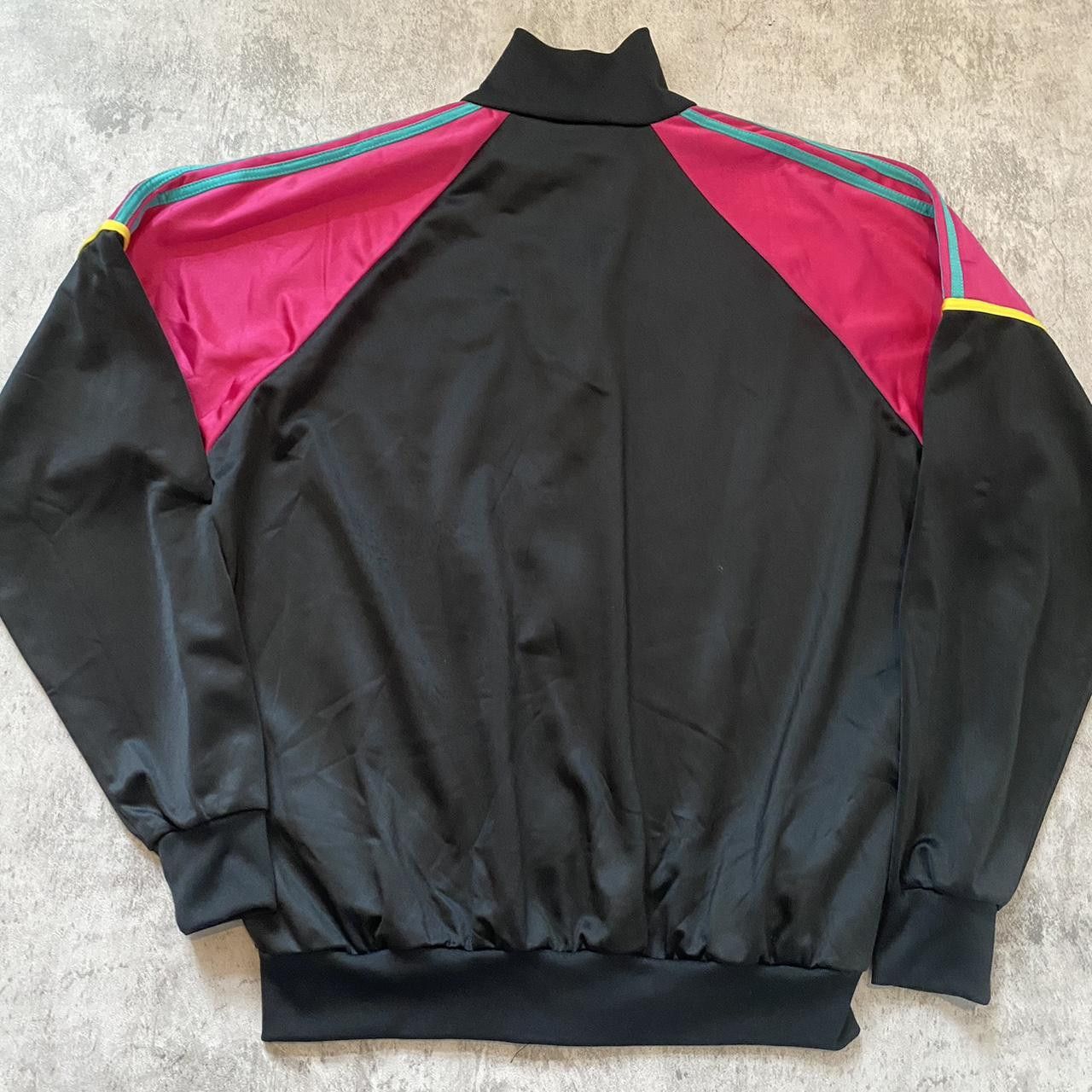 Adidas 80s Adidas black and pink track jacket Size US L / EU 52-54 / 3 - 3 Thumbnail