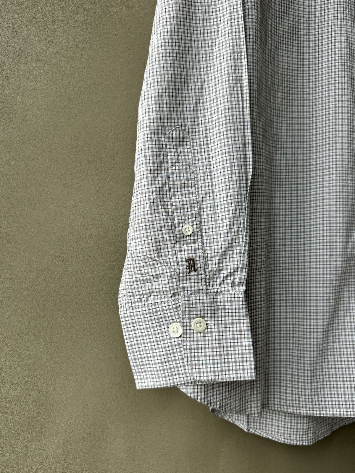 Altea ALTEA Milano ITALY Made Mens Small Checker Dress Shirt Size US M / EU 48-50 / 2 - 11 Thumbnail