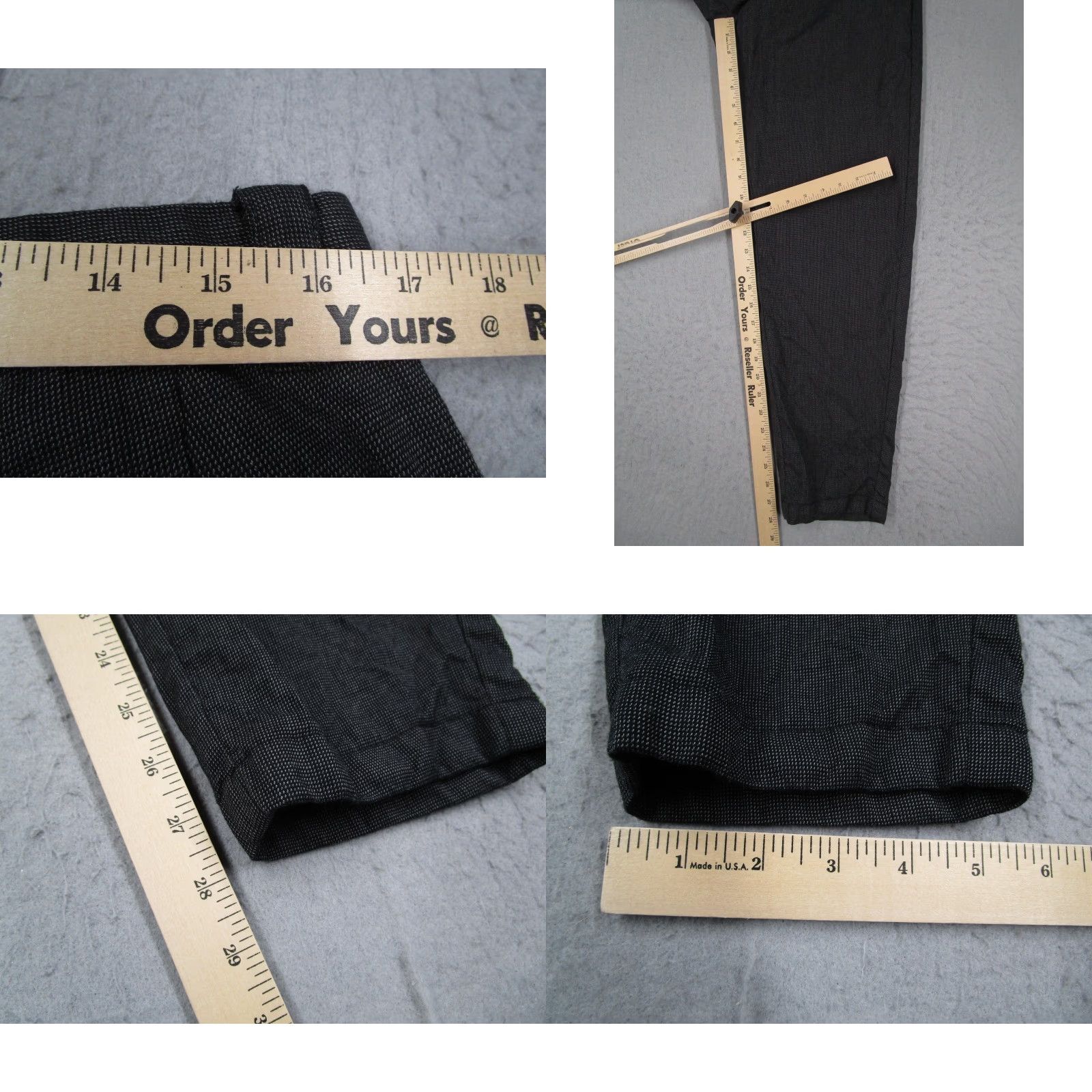 John Varvatos John Varvatos Pants Mens 50 Gray Wool Cotton Dress Trouser Slim Fit Casual Size US 34 / EU 50 - 8 Thumbnail