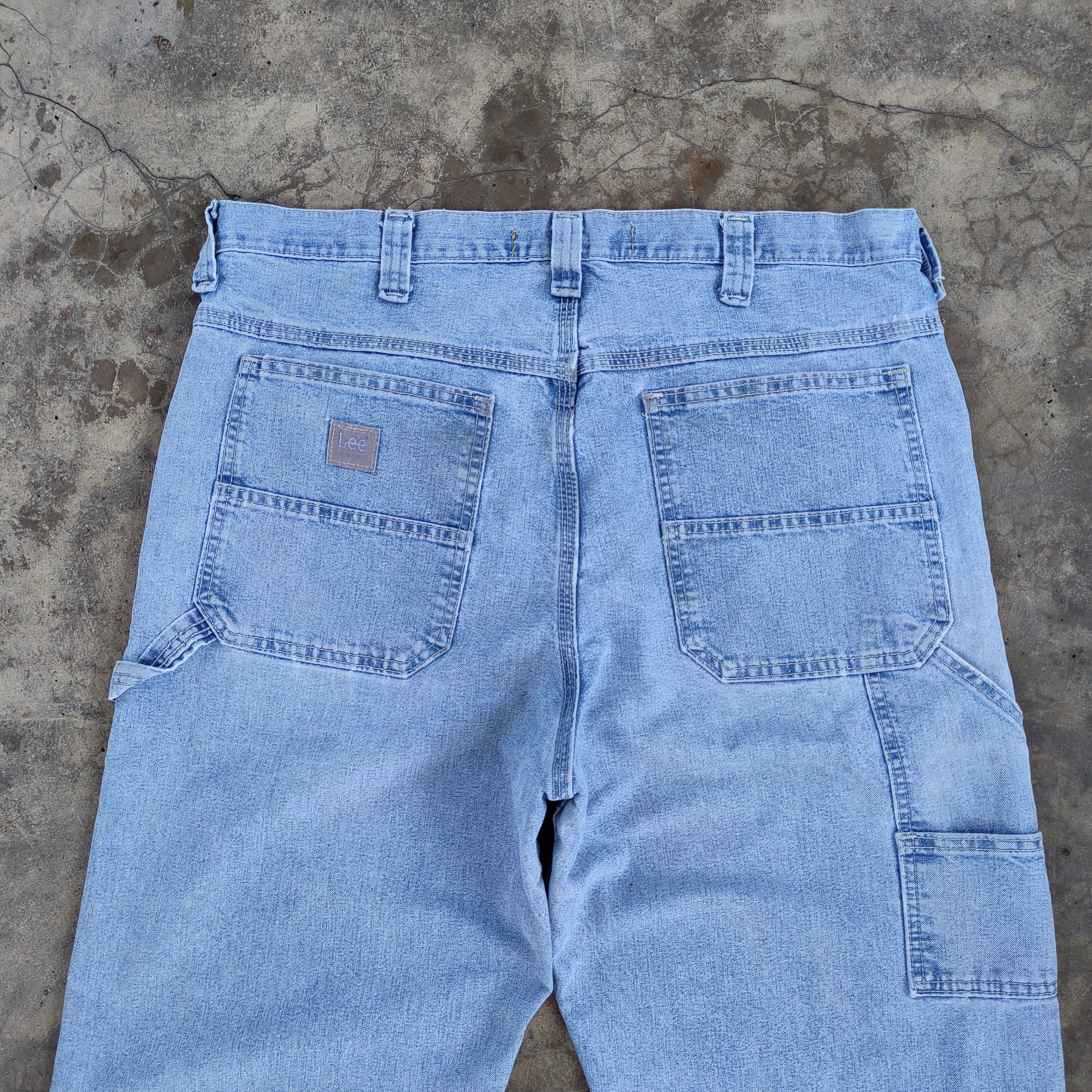 Lee VINTAGE LEE CARPENTER FADED JEANS DENIM PANTS Size US 38 / EU 54 - 11 Thumbnail