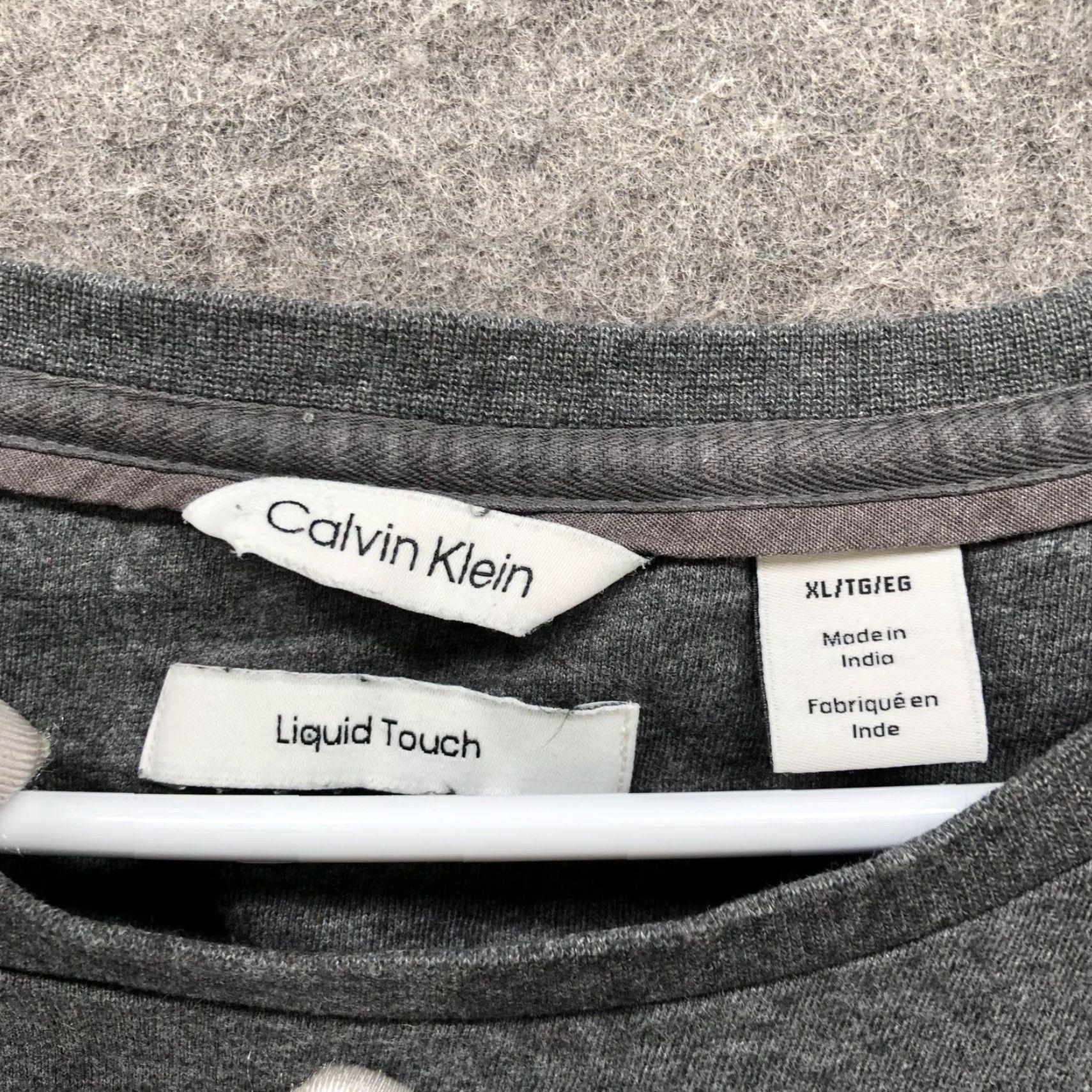 Calvin Klein Calvin Klein Liquid Touch T Shirt Mens XL Gray Short Sleeve Crewneck Cotton Size US XL / EU 56 / 4 - 6 Thumbnail