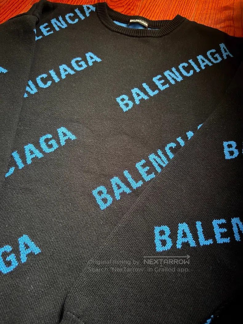 Balenciaga Balenciaga Bullet Screen Long Sweater Size US S / EU 44-46 / 1 - 3 Thumbnail