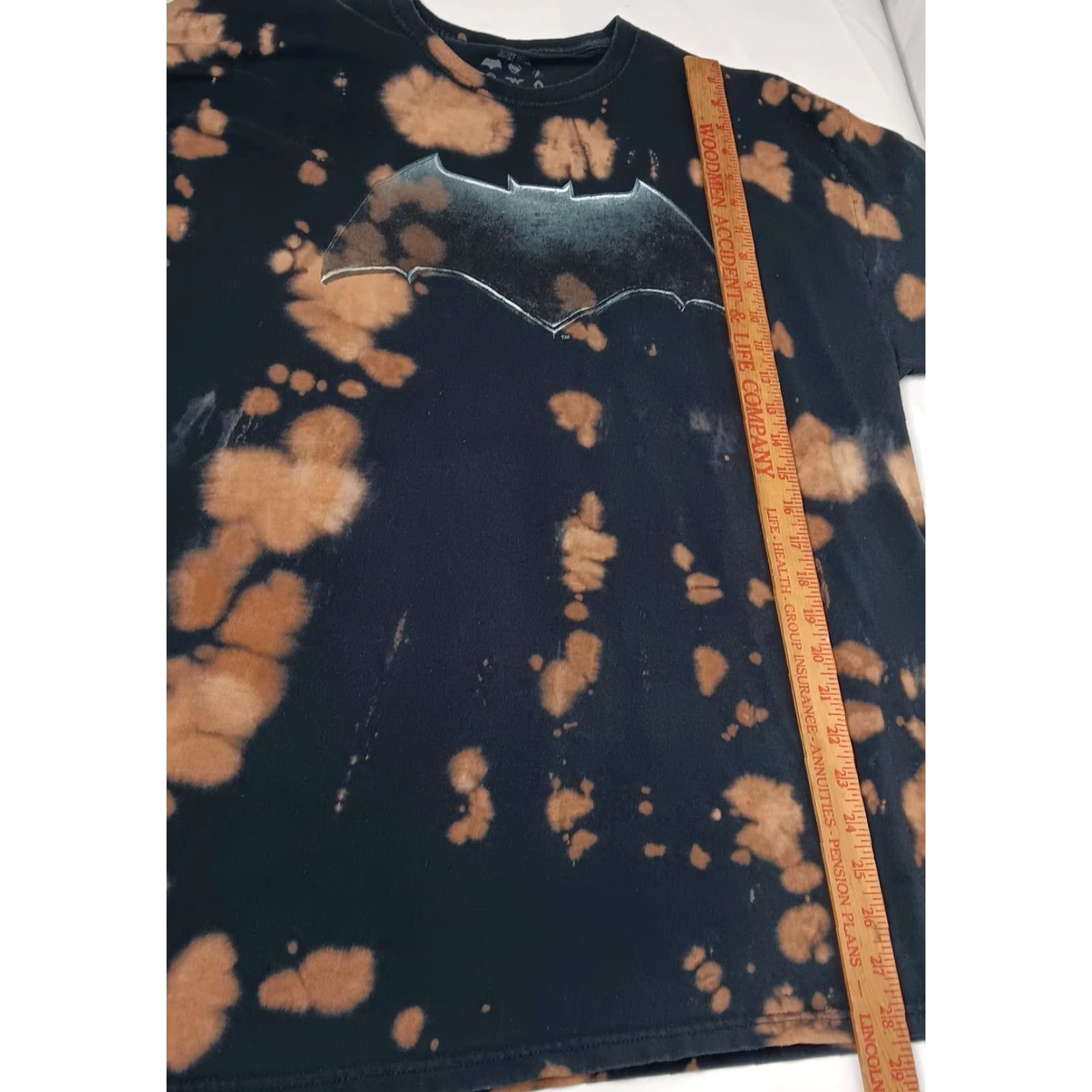 Vintage VINTAGE DC Comics Justice League Shirt XL Black Brown Bleach Dyed Short Sleeve Movie Size US XL / EU 56 / 4 - 6 Thumbnail