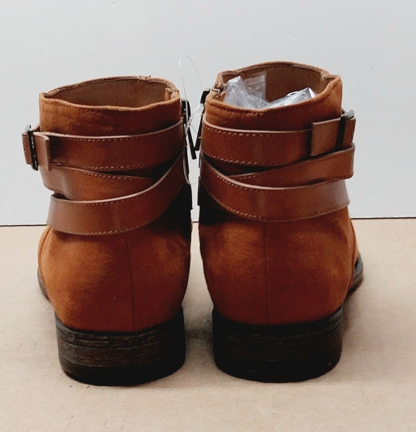 Other Bamboo Womens 10 Brown Suede Ankle Boots Booties Fur Lined Size US 10 / IT 40 - 8 Thumbnail