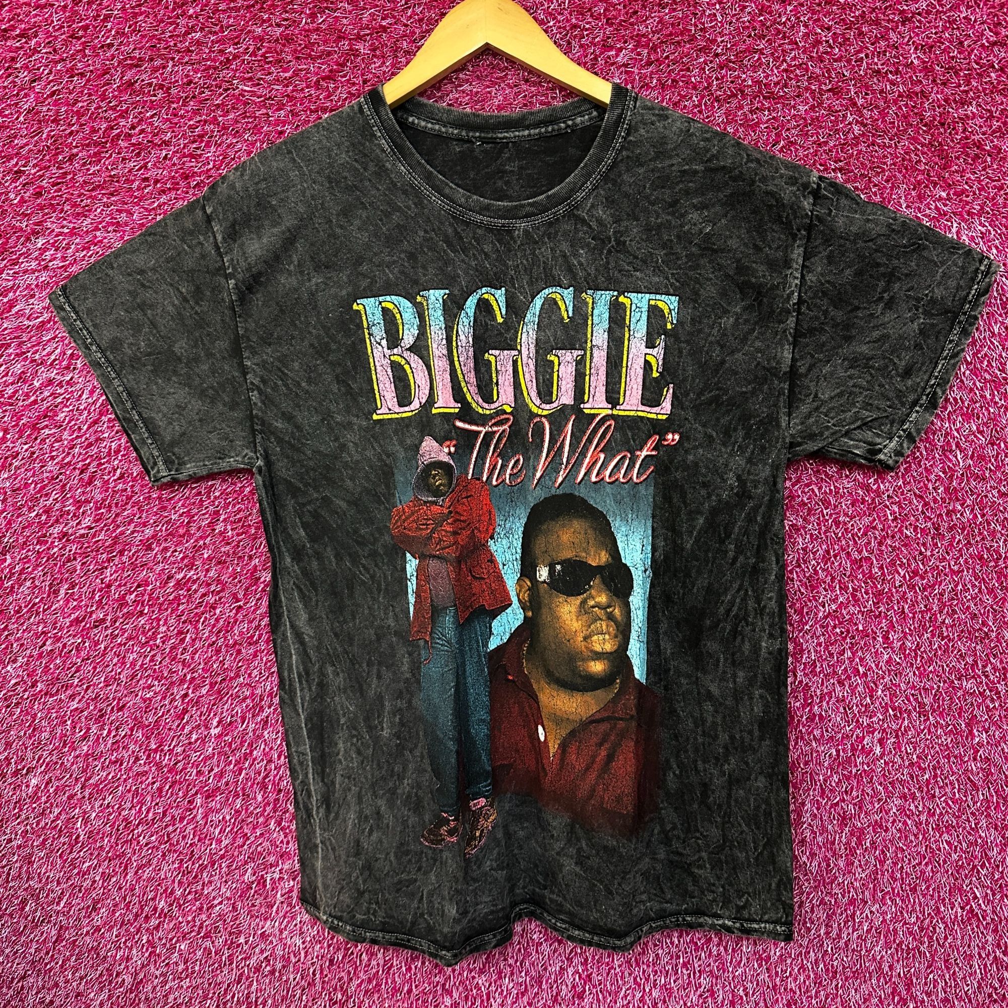 Rap Tees Notorious BIG The What Mineral Wash Rap Tshirt size Large Size US L / EU 52-54 / 3 - 1 Thumbnail