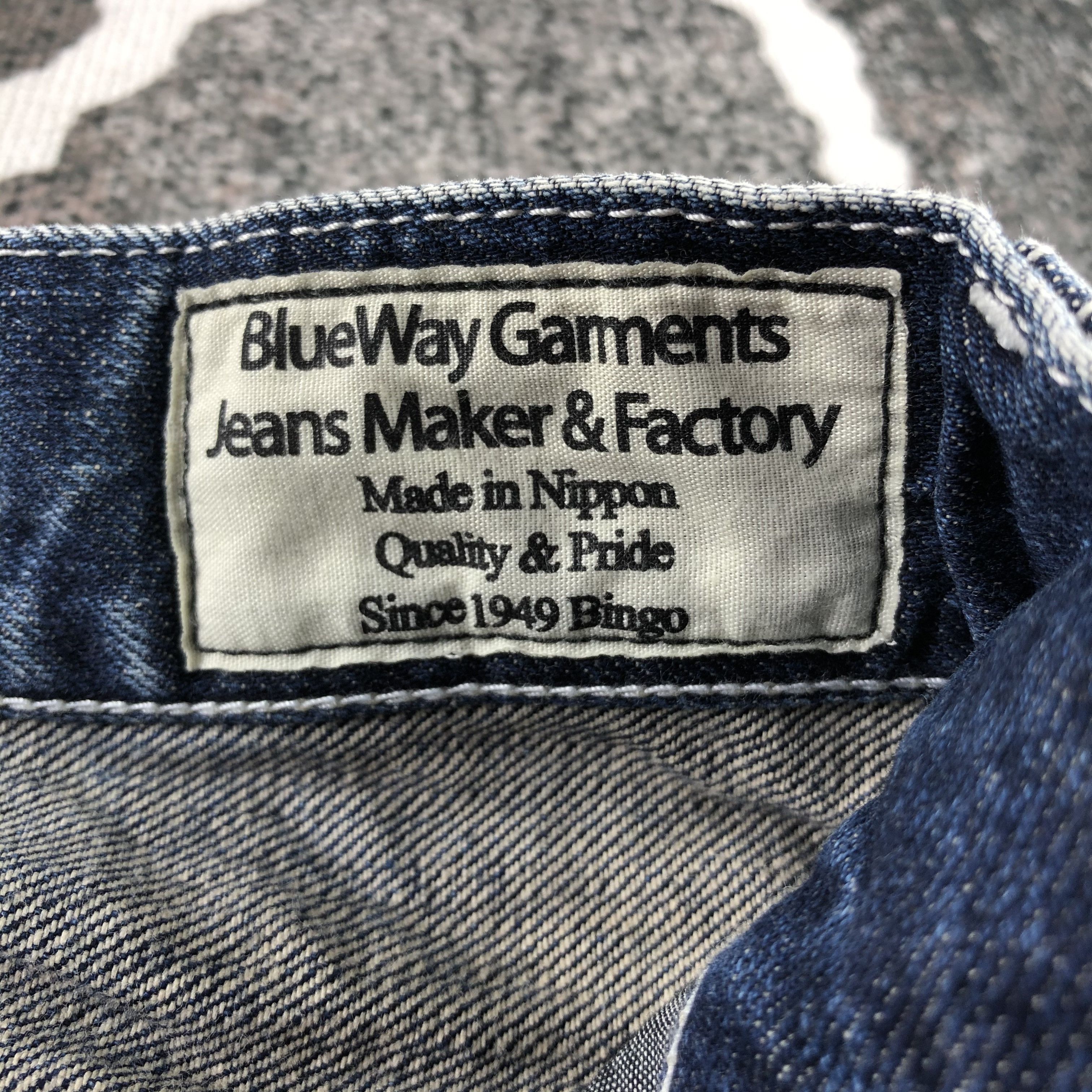 Japanese Brand Blue Way Japan Jeans Distressed Faded BLue Denim KJ1300 Size US 32 / EU 48 - 8 Thumbnail