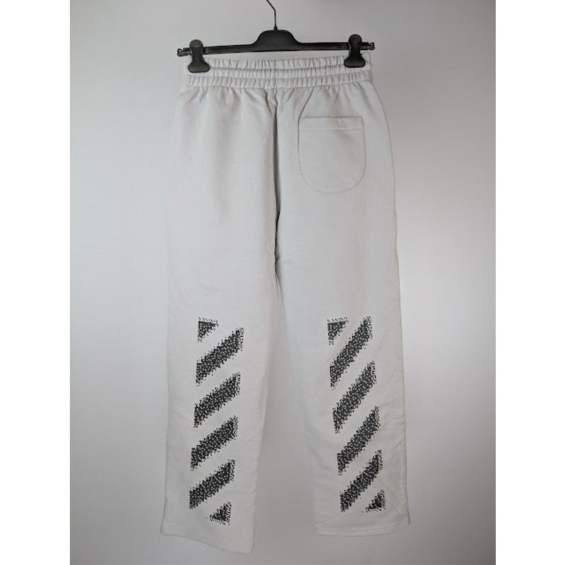 Off-White o1rshd1 Pixel Diag Sweatpants in Light Stone / Black Size US 30 / EU 46 - 16 Thumbnail