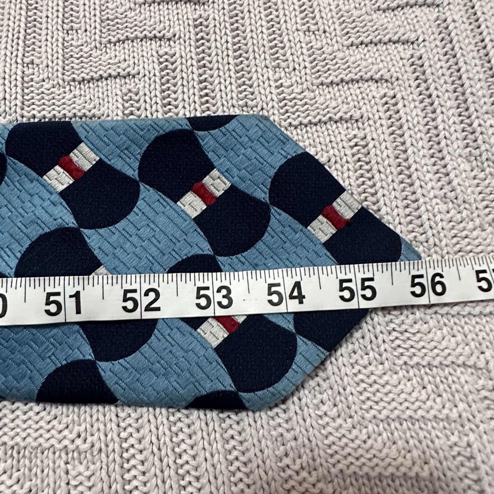 Oleg Cassini Vintage Oleg Cassini blue pattern men's tie Size ONE SIZE - 4 Thumbnail