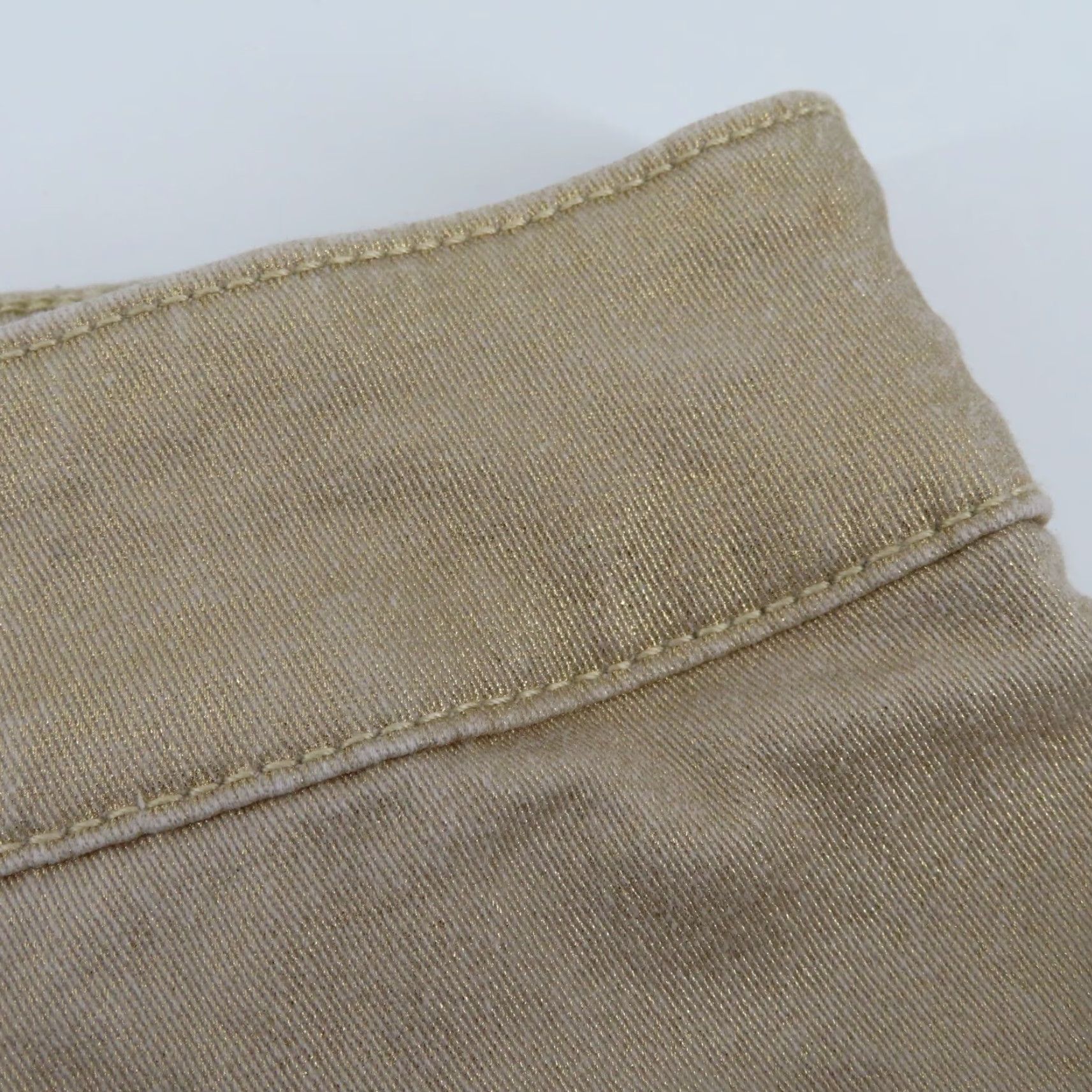 Vintage Chicos Womens 8 Gold Denim Jeans Straight Leg 5-Pocket Pockets Cotton Blend Zip Slim Stretch Vintage No Size 30" / US 8 / IT 44 - 5 Thumbnail