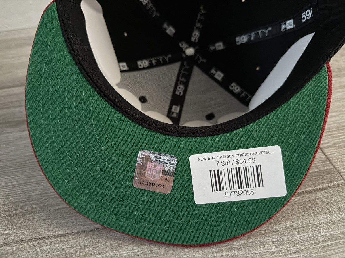 New Era Las Vegas Raiders New Era Stackin Chips Black Red Sz 7 3/8 Size ONE SIZE - 10 Thumbnail