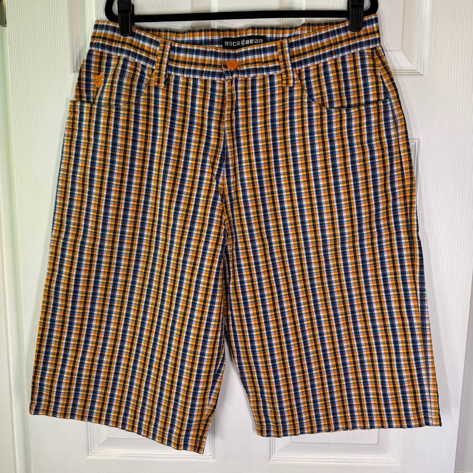 Rocawear Vintage Rocawear Spellout Plaid Shorts Y2K Men's Size 38" Size US 38 / EU 54 - 2 Thumbnail