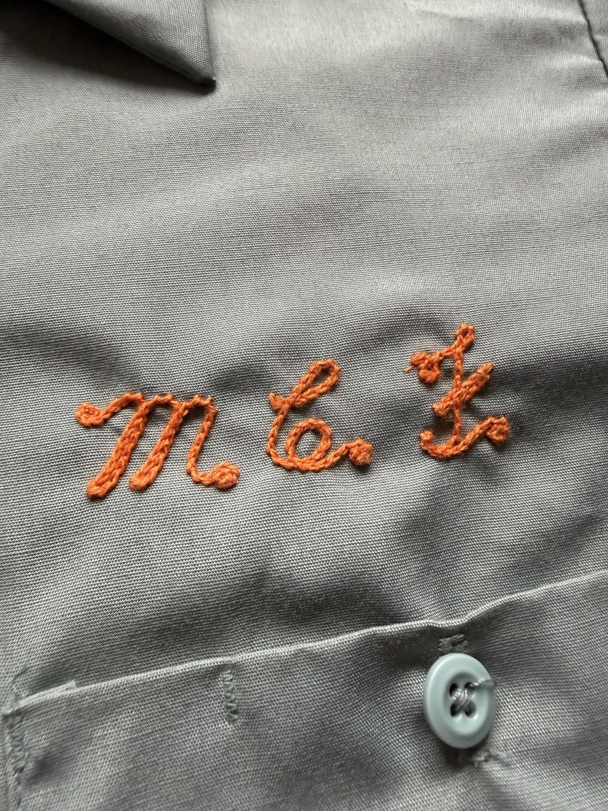 Vintage Vintage 70s Chain Stitched Button Up Work Shirt Size US M / EU 48-50 / 2 - 2 Thumbnail
