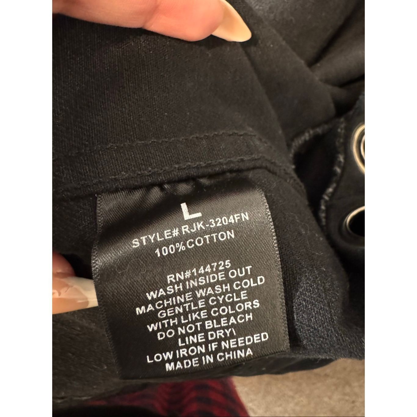 Other Fashion Nova Black Denim Jacket L – Graphic Mona Lisa Back Print “Shut Up” Imagine All The People Quote Women’s Large Size L / US 10 / IT 46 - 6 Thumbnail