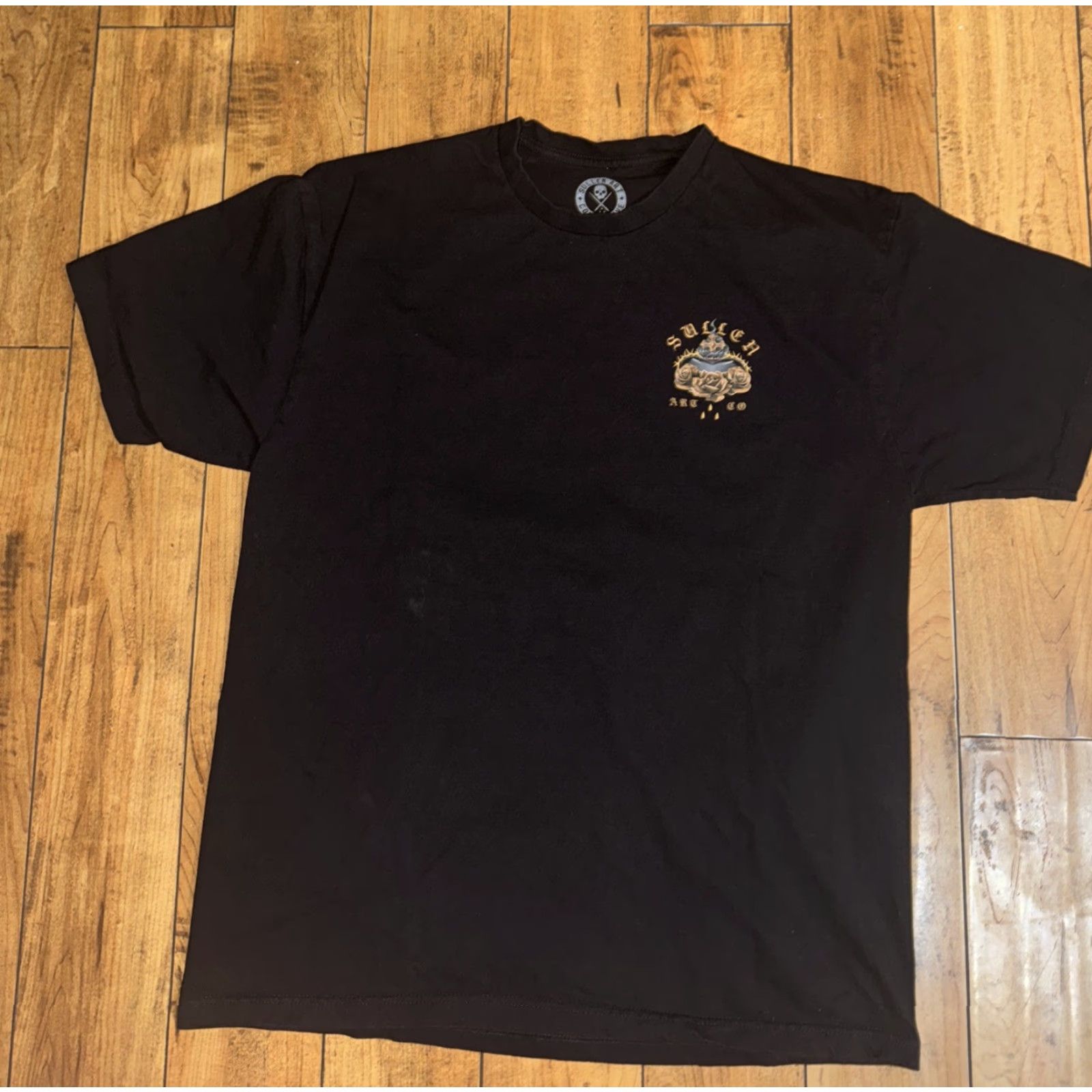 Vintage Sullen Art Collectives T-Shirt Black XL Men Roses And Skull Y2K Size US XL / EU 56 / 4 - 6 Thumbnail