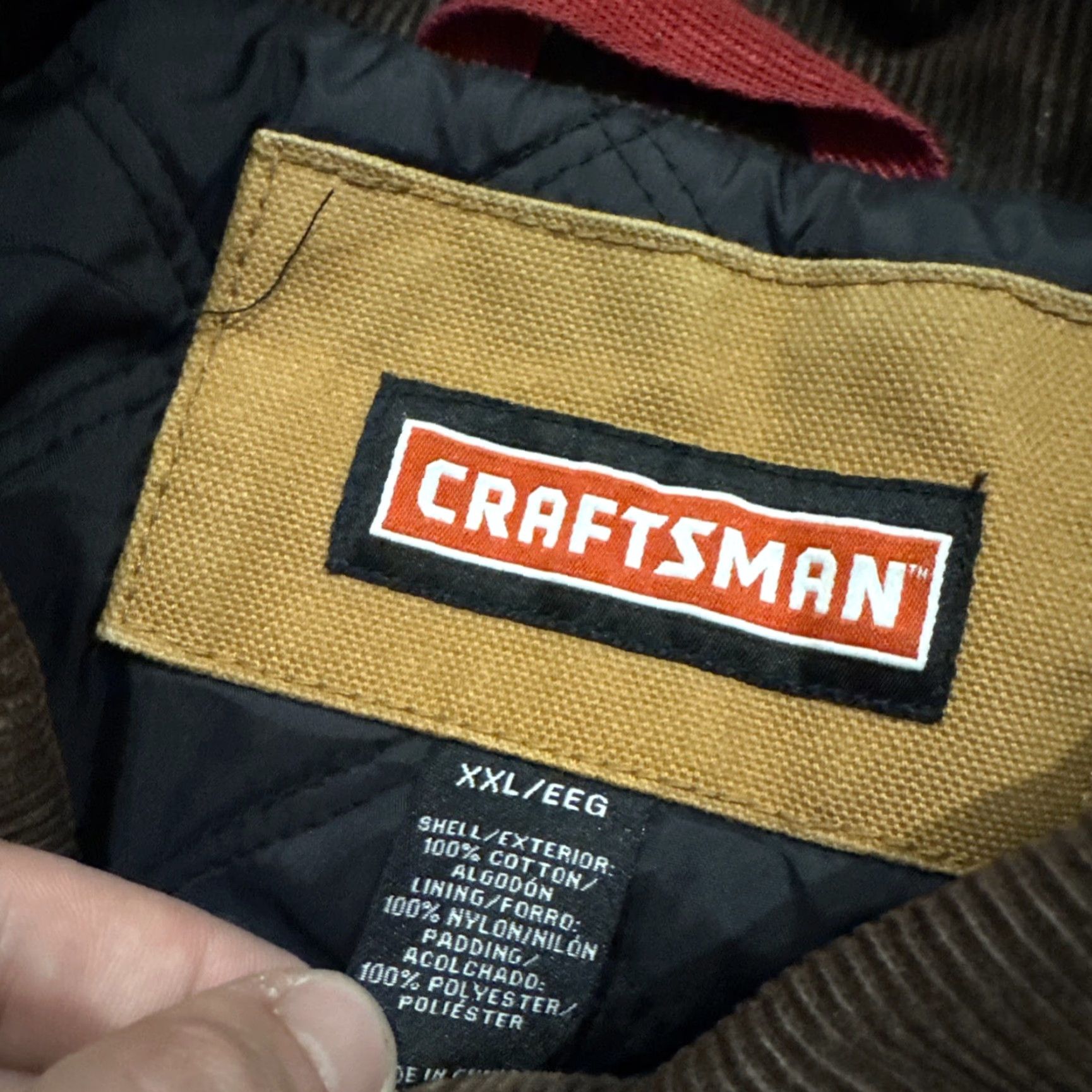 Vintage VINTAGE Craftsman Brown Workwear Chore Jacket Bomber Jacket 2XL Men HTF Rare 00’s Y2K Cotton Size US XXL / EU 58 / 5 - 6 Thumbnail