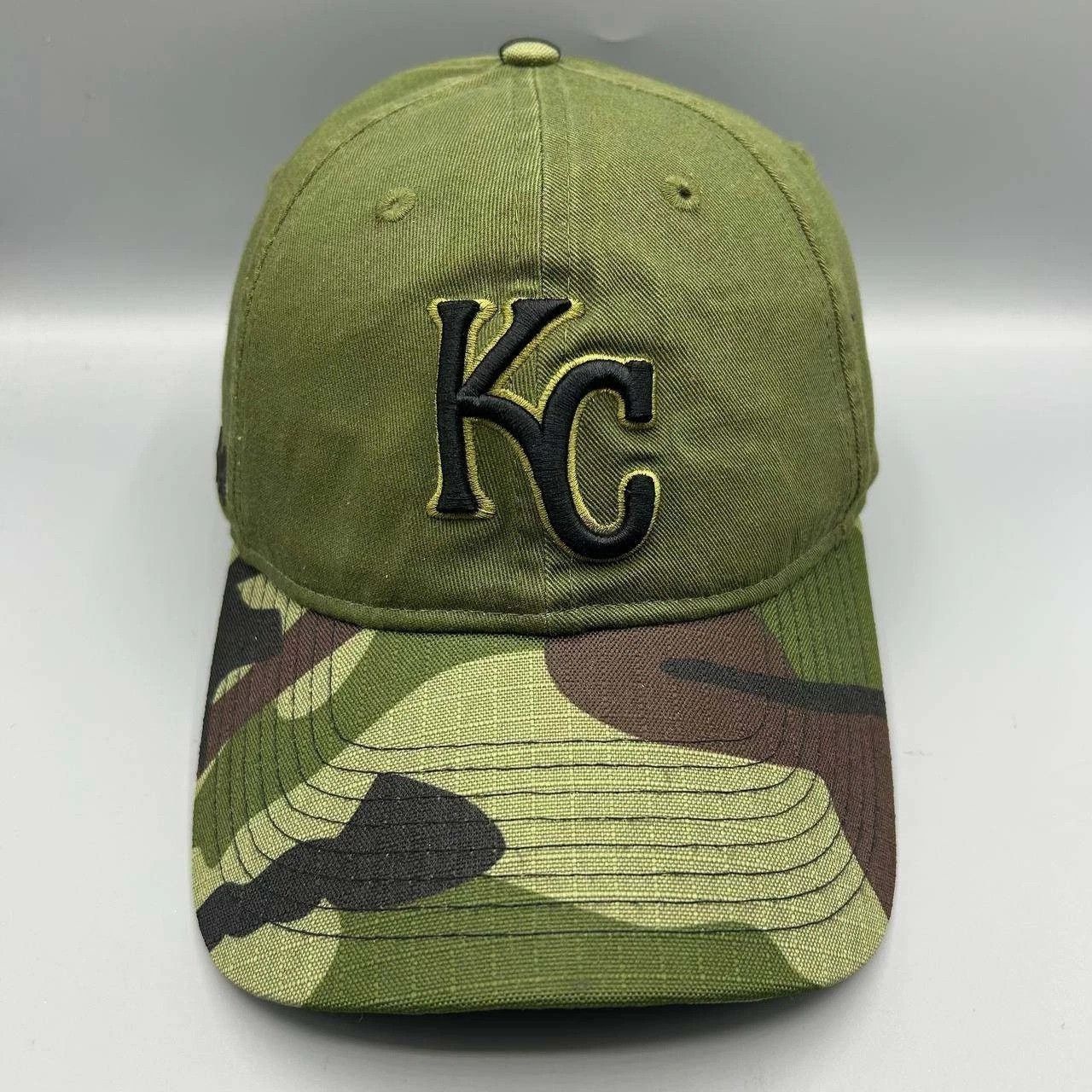 New Era Kansas City Royals Hat Men Green Camo MLB Strap Back Cap Size ONE SIZE - 1 Thumbnail