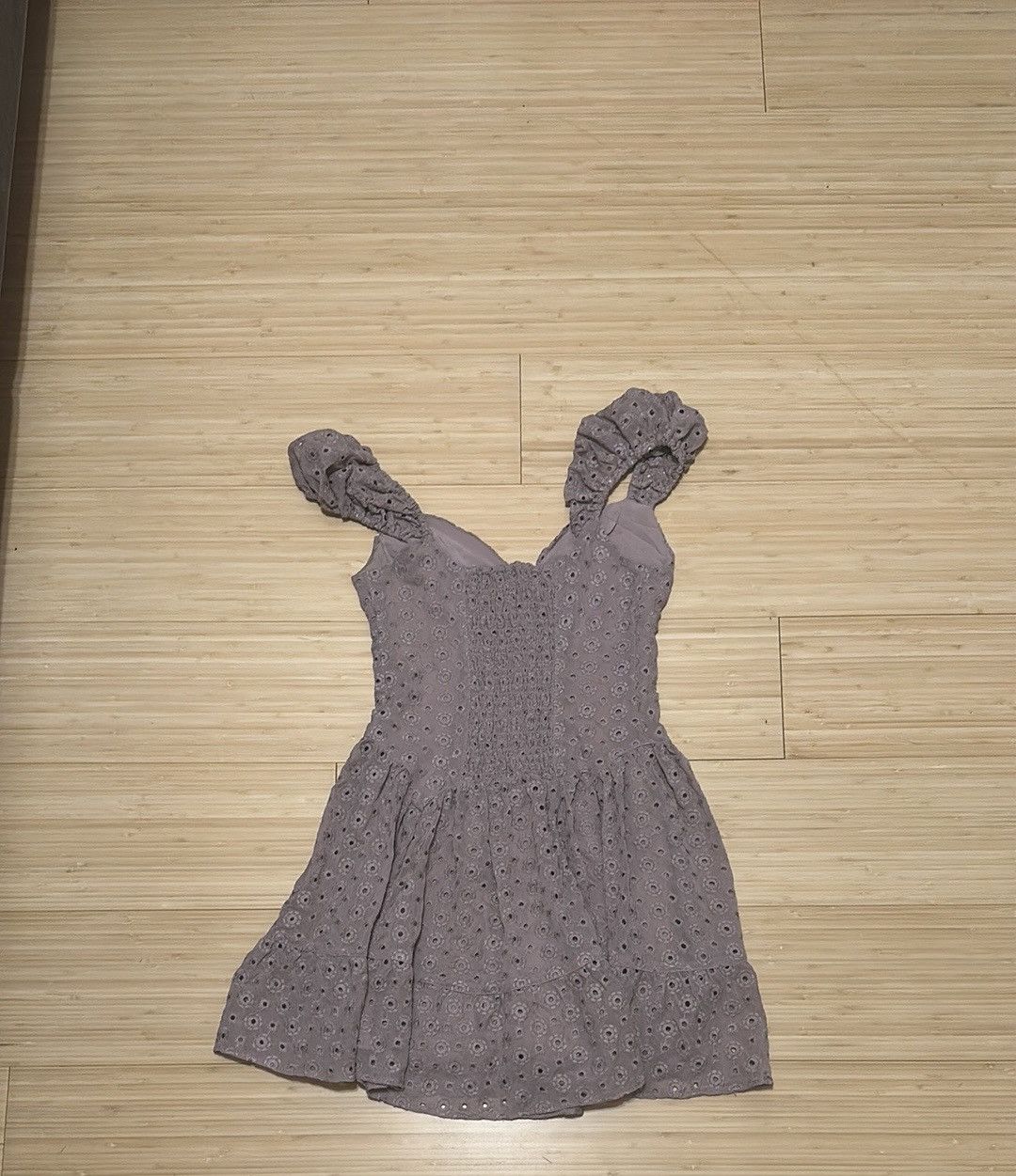 Urban Outfitters Kimchi Blue Leilani Eyelet Mini Dress Size S / US 4 / IT 40 - 5 Thumbnail