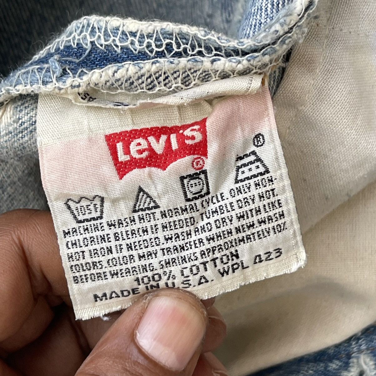 Levi's Vintage 90s Levi's 501xx Denim Jeans Thrashed Distressed Size US 33 - 20 Thumbnail