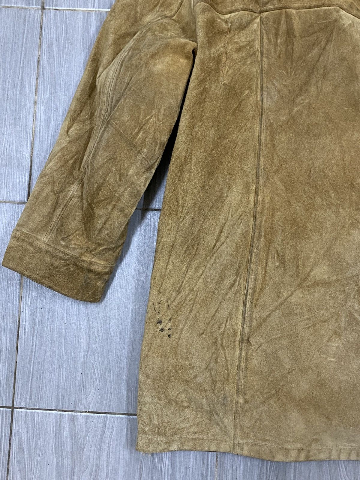 London Fog Vintage 70s London Fog Suede Split-Hood Parka | Talon Zip Size US L / EU 52-54 / 3 - 8 Thumbnail