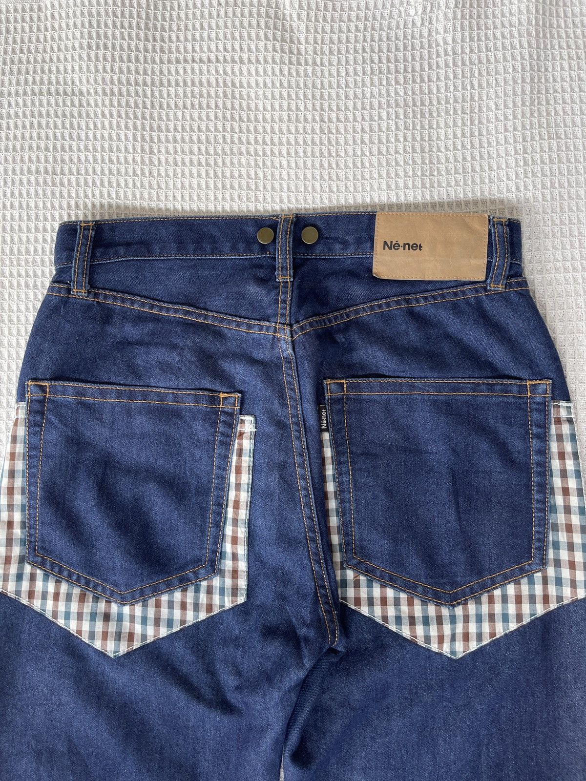 Ne-Net Vintage 90s🔥Ne-Net🔥Double Patchwork Pocket Jeans Size US 30 / EU 46 - 1 Thumbnail