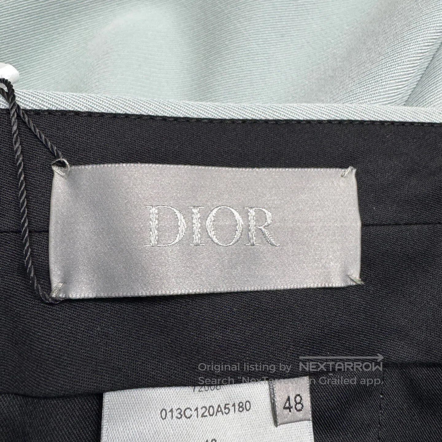 Dior Dior Solid-color wool casual pants| Size US 32 / EU 48 - 3 Thumbnail