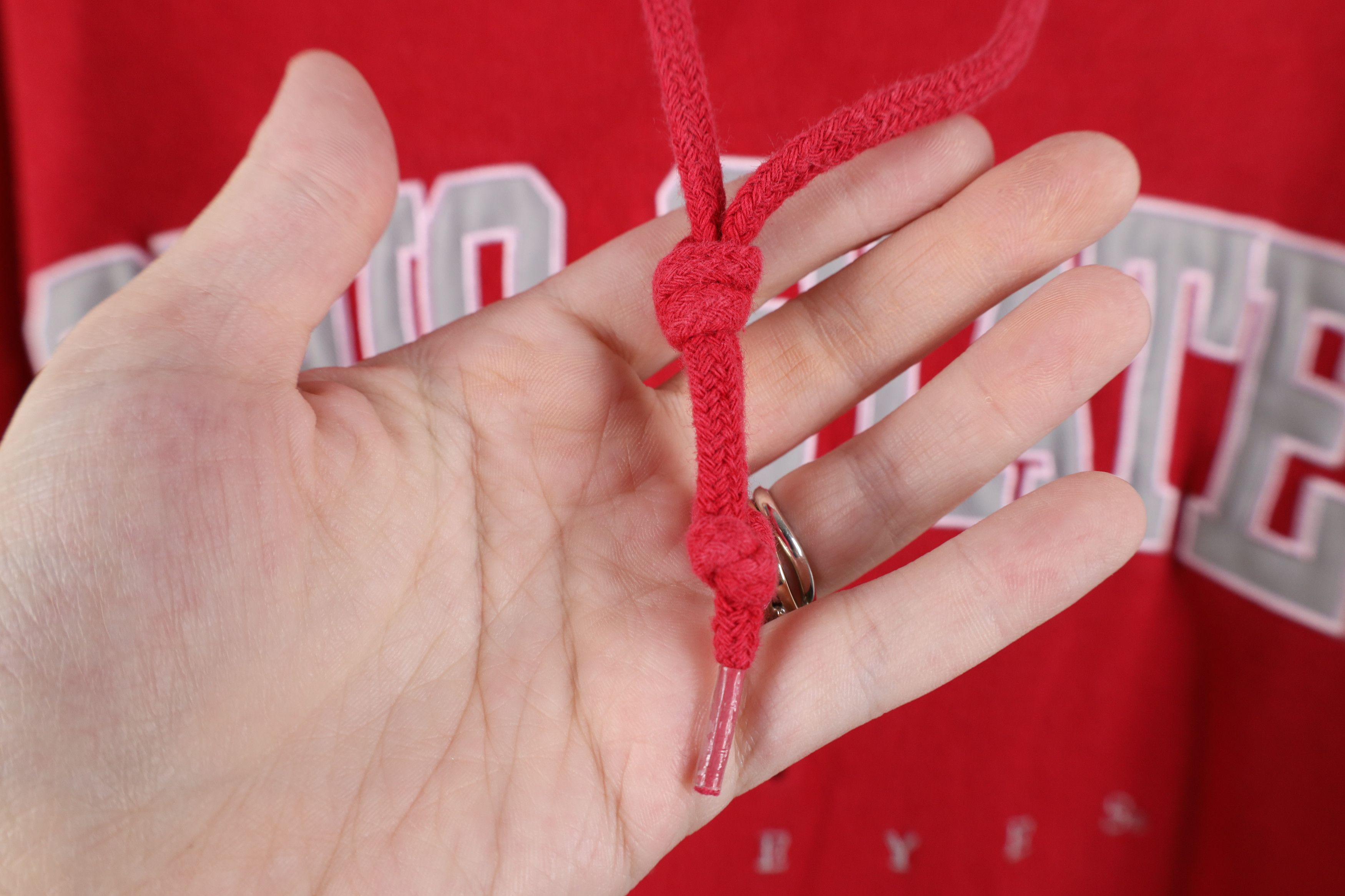 Vintage Vintage 90s Ohio State University Hoodie Sweatshirt Red Size US XXL / EU 58 / 5 - 5 Thumbnail