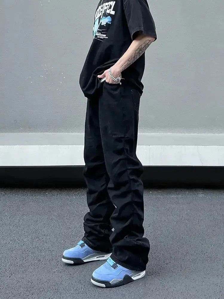 Japanese Brand × Jean Loose flared distressed zipper split jeans Size US 30 / EU 46 - 4 Thumbnail