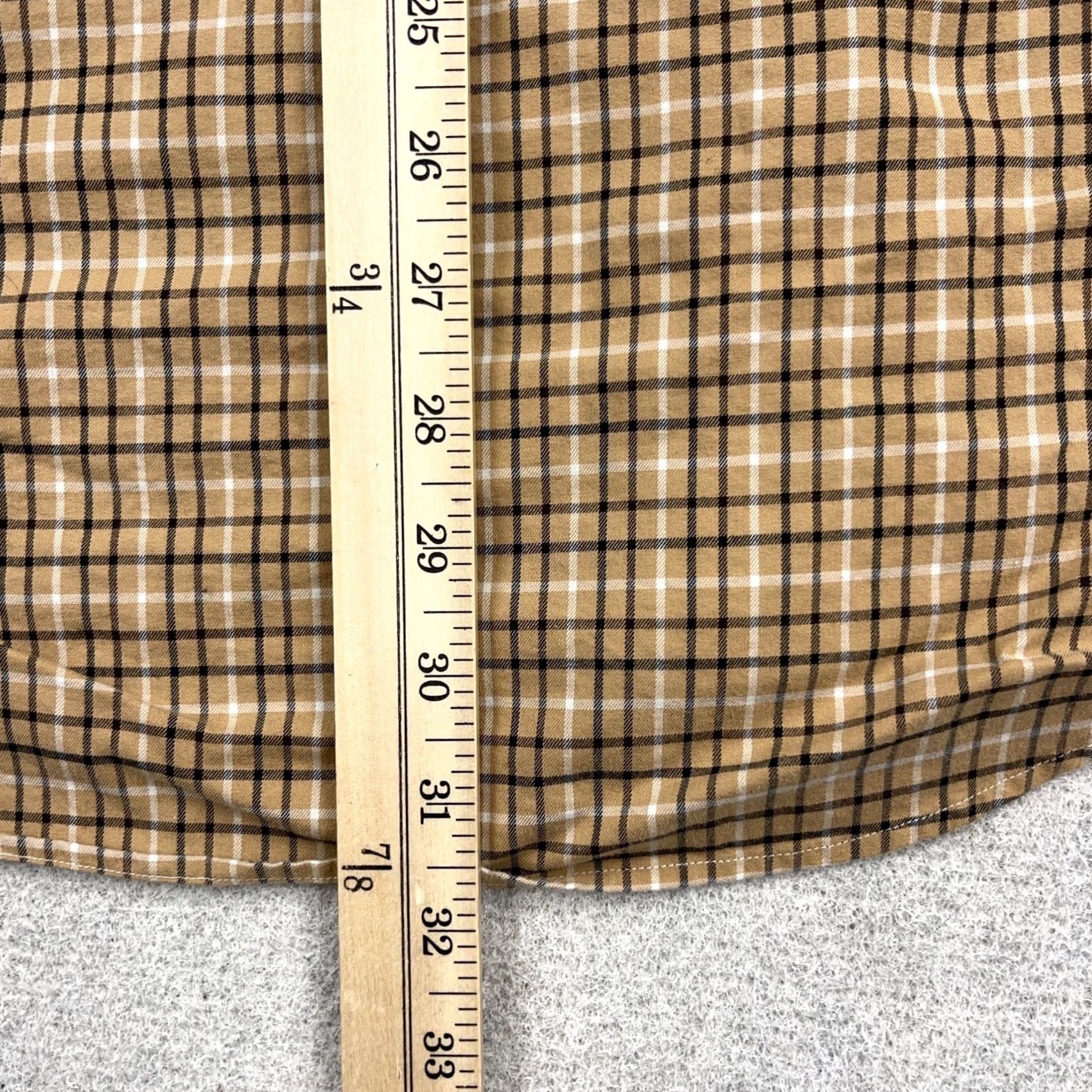 Polo Ralph Lauren Polo Ralph Lauren Men Large Brown Plaid Button Up Shirt Classic Fit Cotton Size US L / EU 52-54 / 3 - 6 Thumbnail