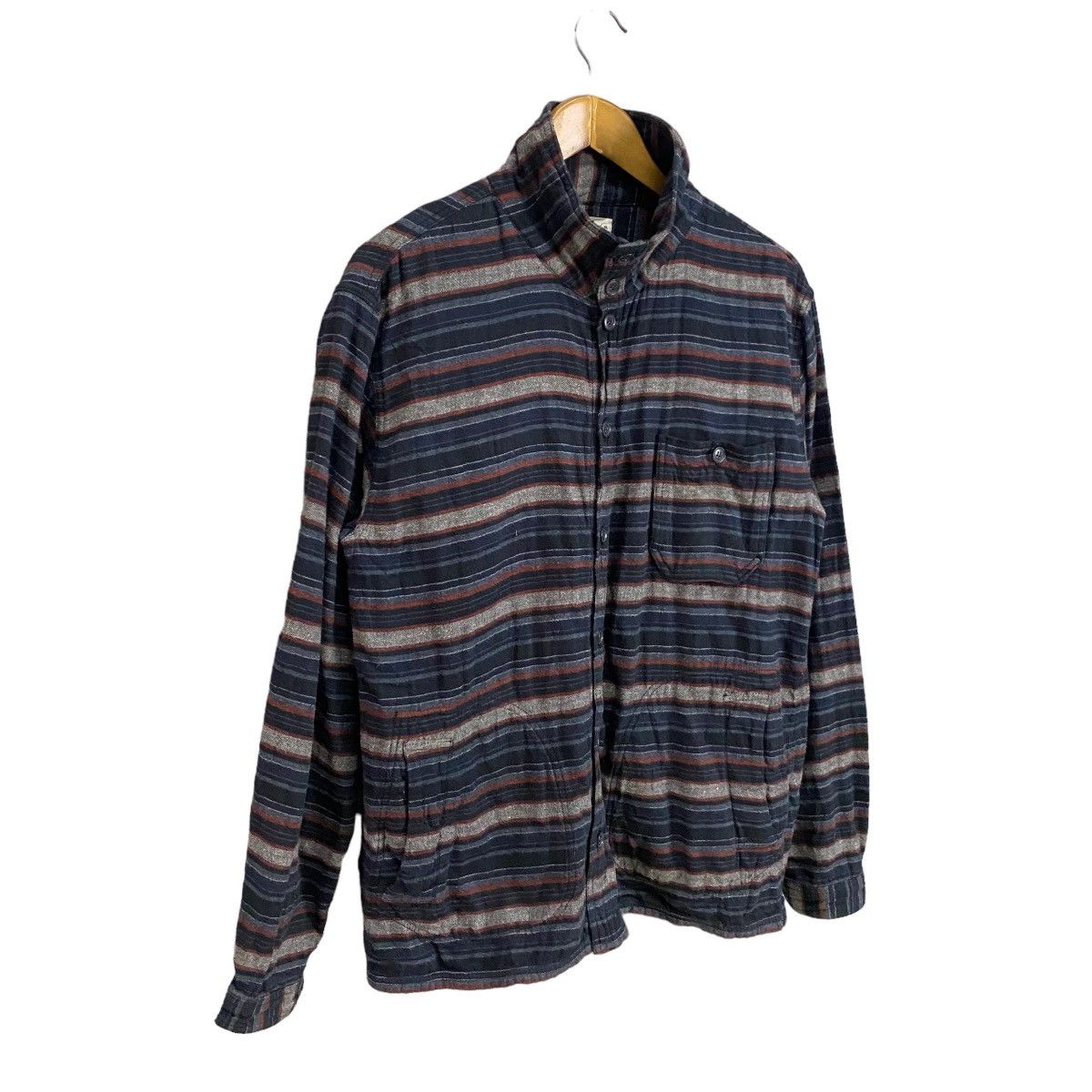 Global Work × Japanese Brand Global Work Stripe cotton jacket button up Size US L / EU 52-54 / 3 - 2 Thumbnail