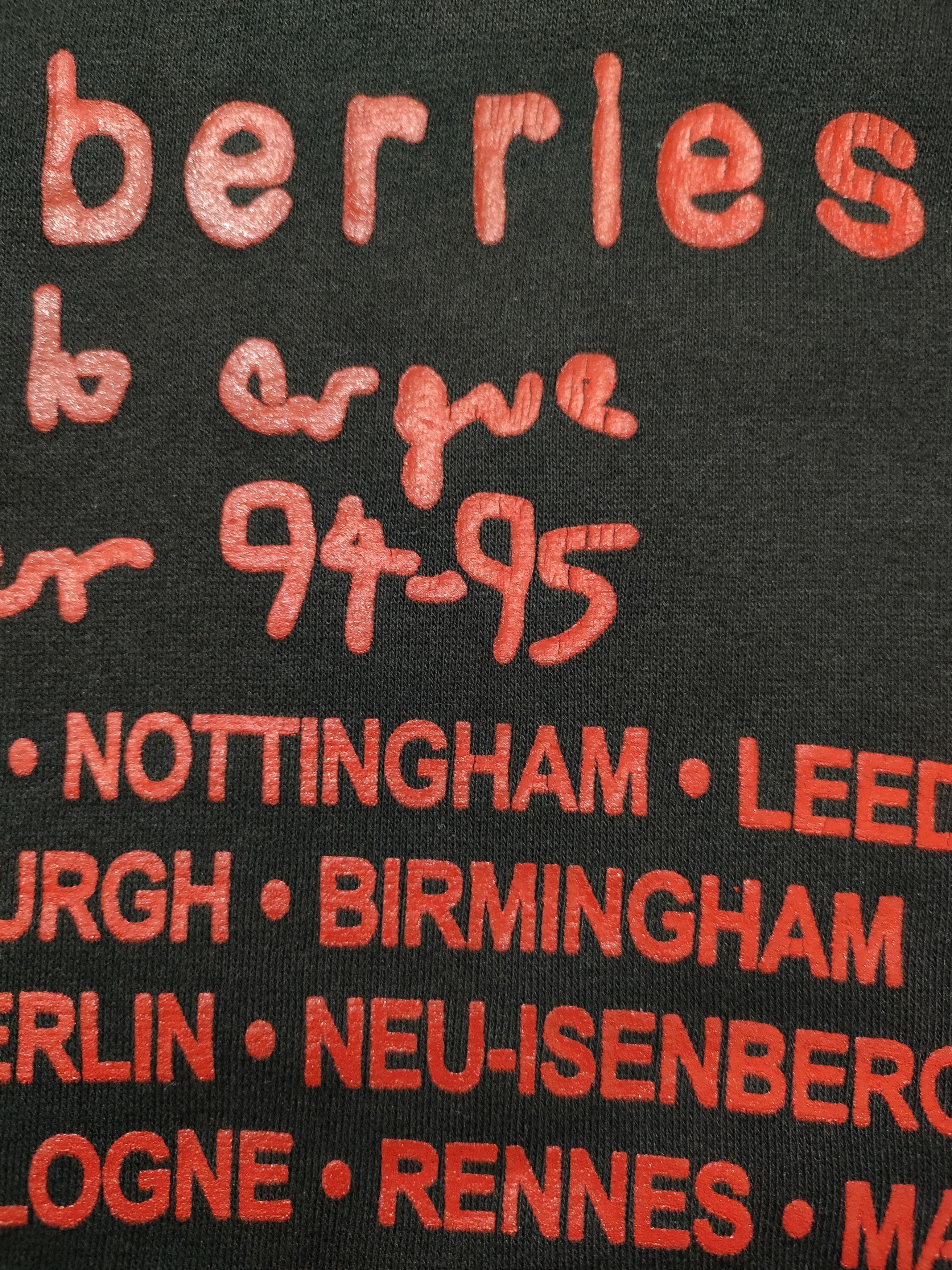 Band Tees Vtg Crewneck THE CRANBERRIES WORLD TOUR '94-'95 Size US XL / EU 56 / 4 - 21 Thumbnail