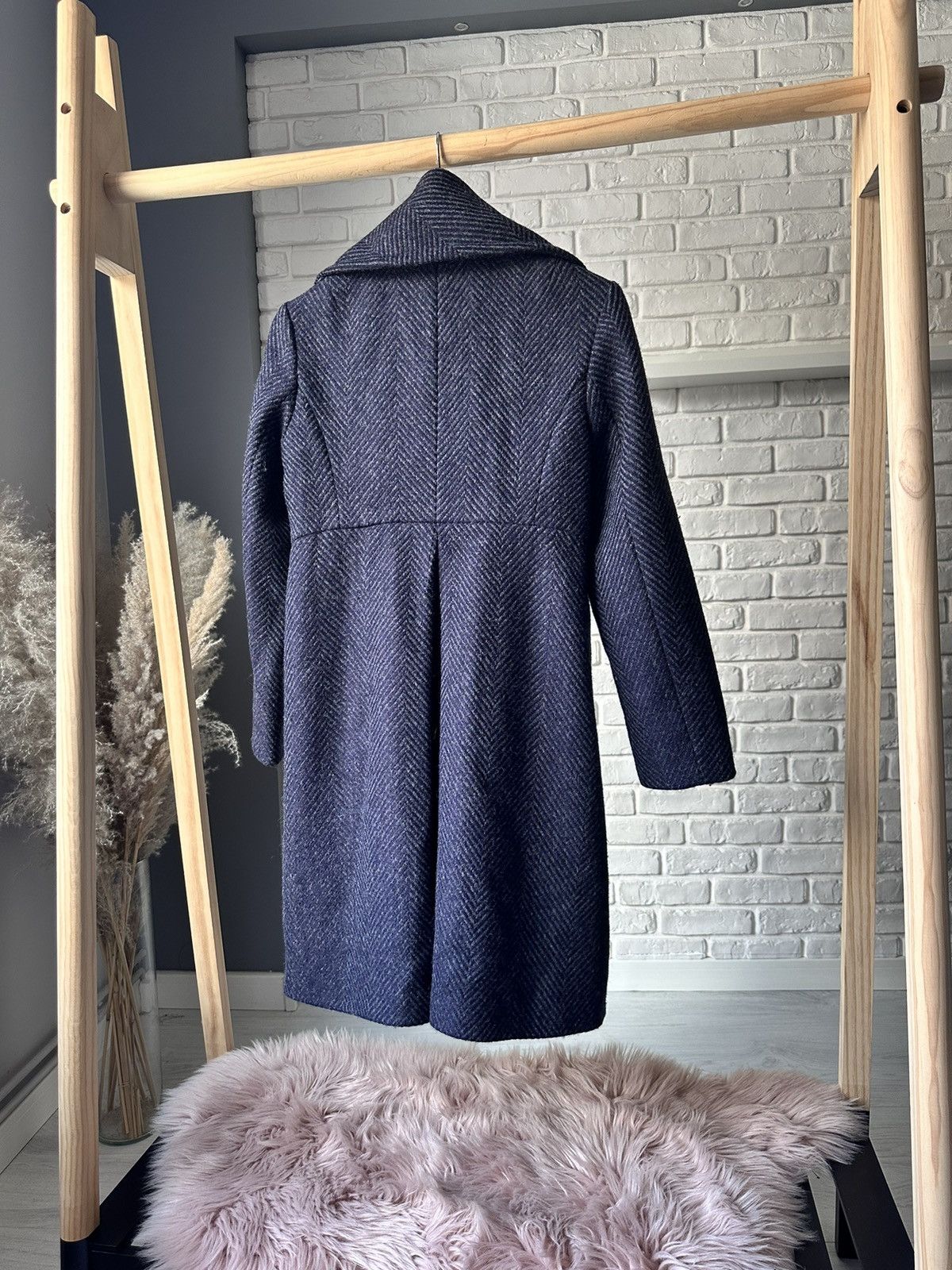 Nicole Farhi Coat Fahri by Nicole Farhi 100% wool S 36 autumn dark navy Size S / US 4 / IT 40 - 3 Thumbnail