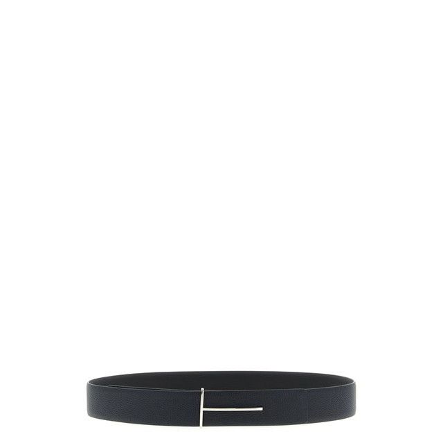 TOM FORD Blue/Black Slim 38mm T Belt New And Authentic (Men'