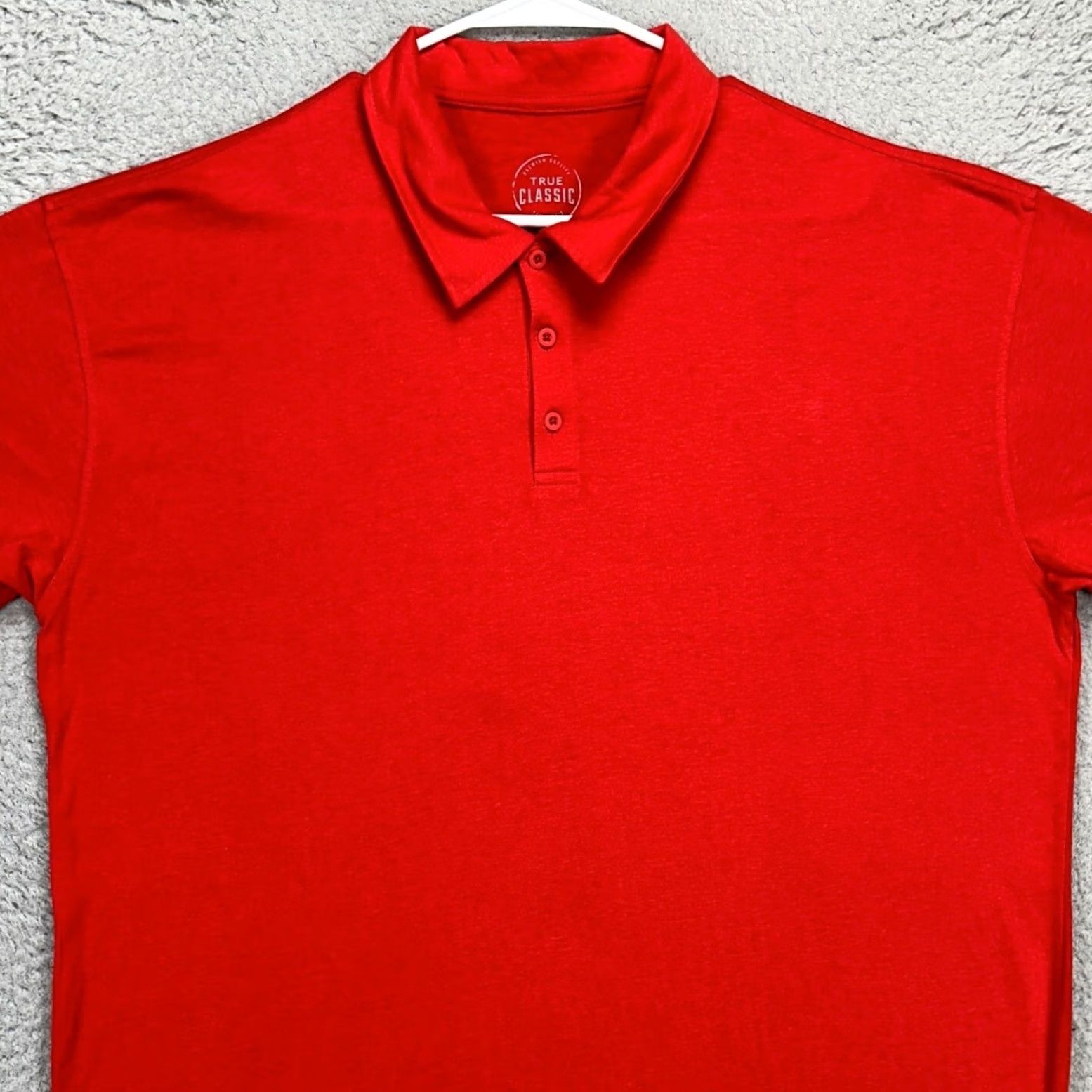 Vintage True Classic Polo Golfing Shirt 2XL Men Red Short Sleeve Rugby Outdoor Breathable Comfort Shirt Size US XXL / EU 58 / 5 - 2 Thumbnail