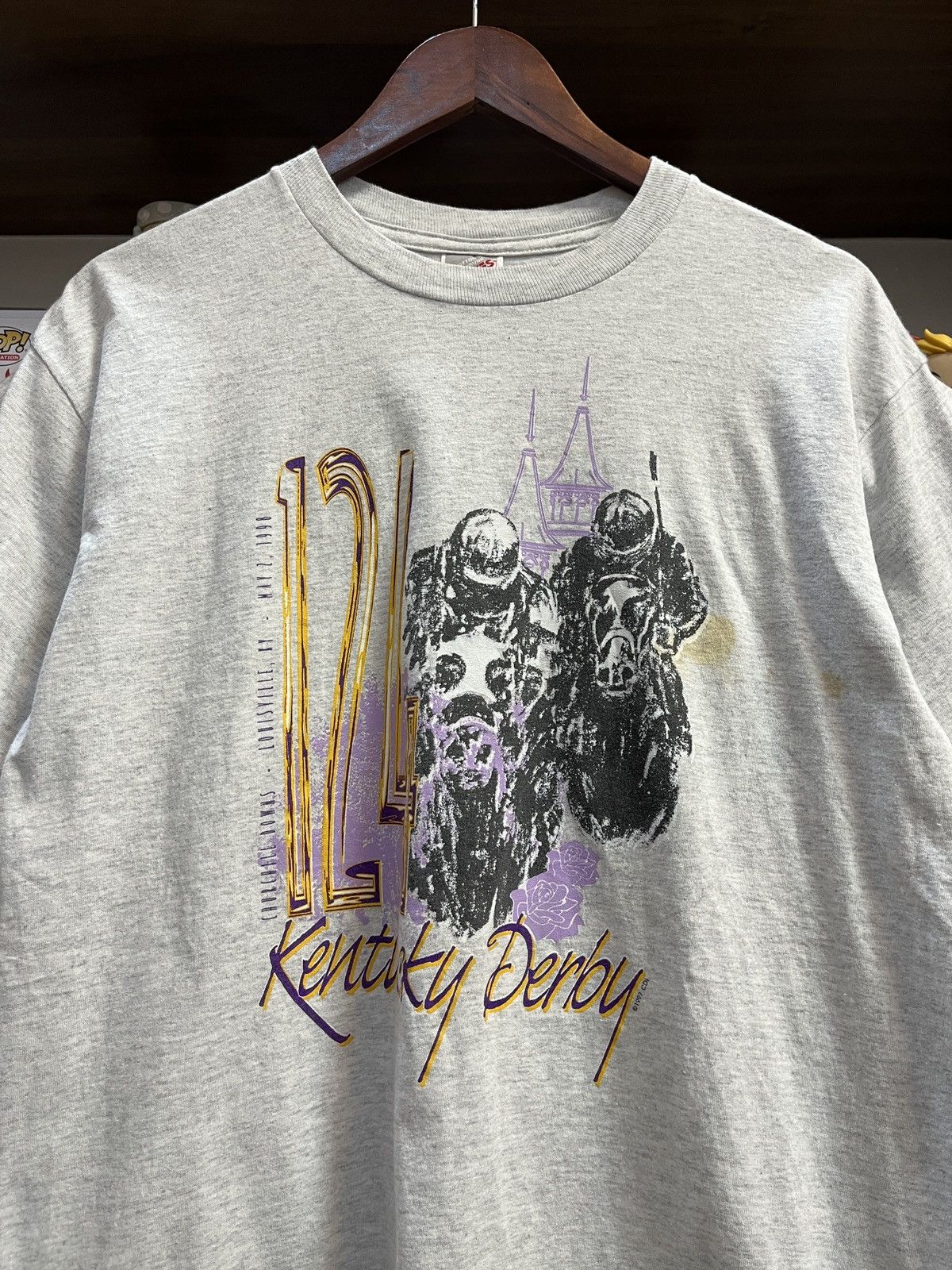 Vintage Vtg 1997 Kentucky Derby Tee Size US M / EU 48-50 / 2 - 2 Thumbnail
